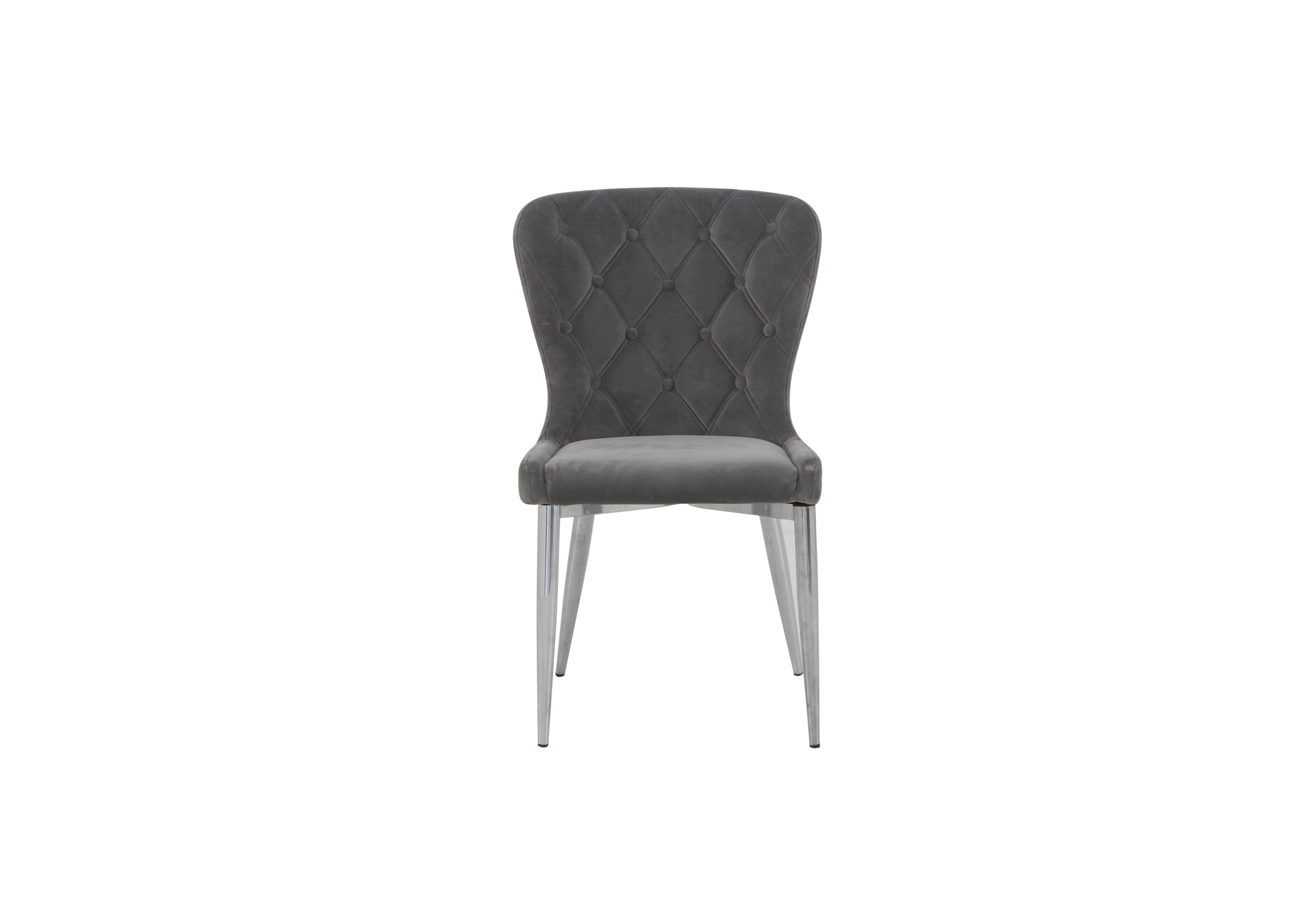 Donnie Silver Dining Chair in  on Furniture Village