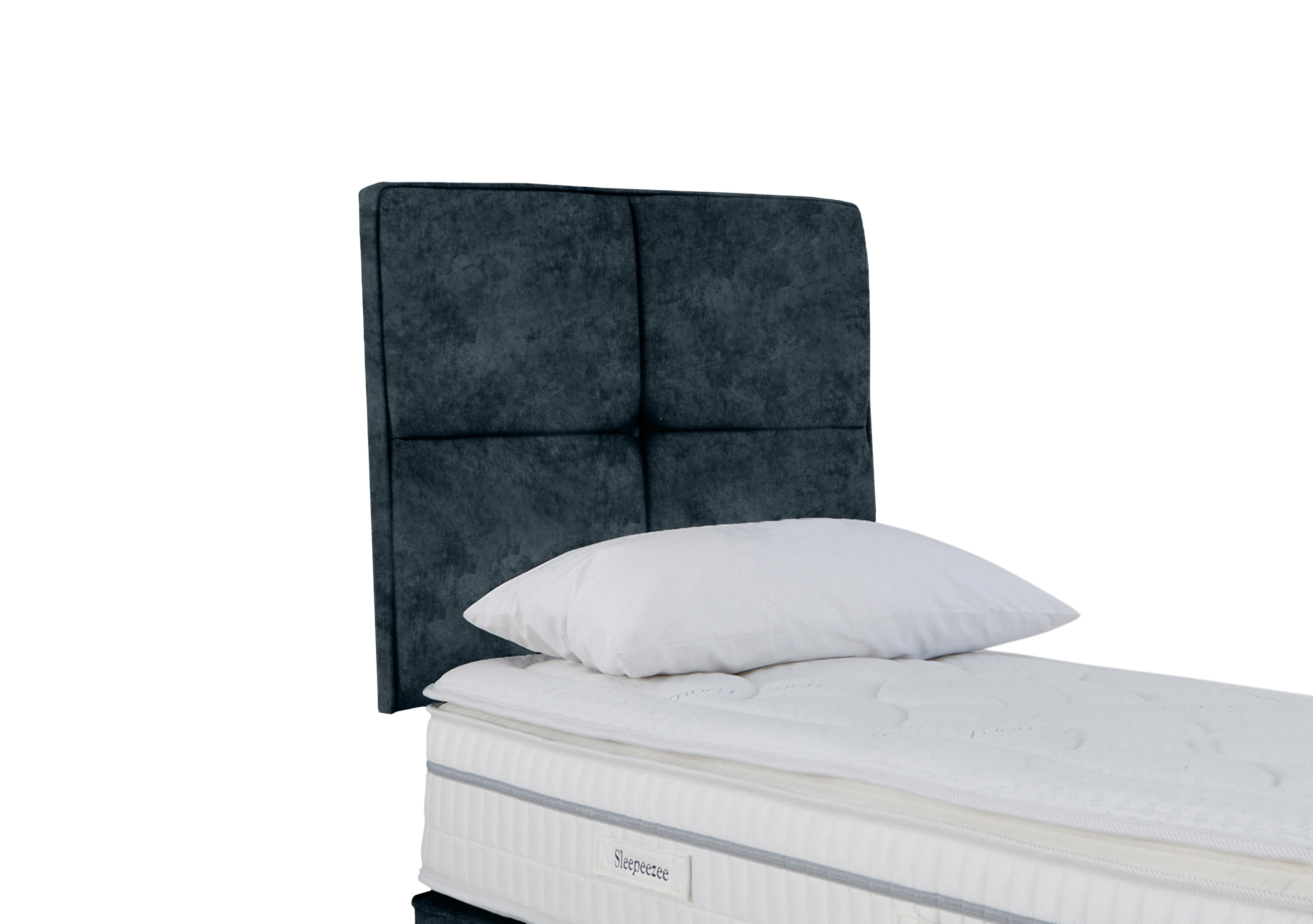 Dalmore Strutted Headboard in Daytona Ocean on Furniture Village