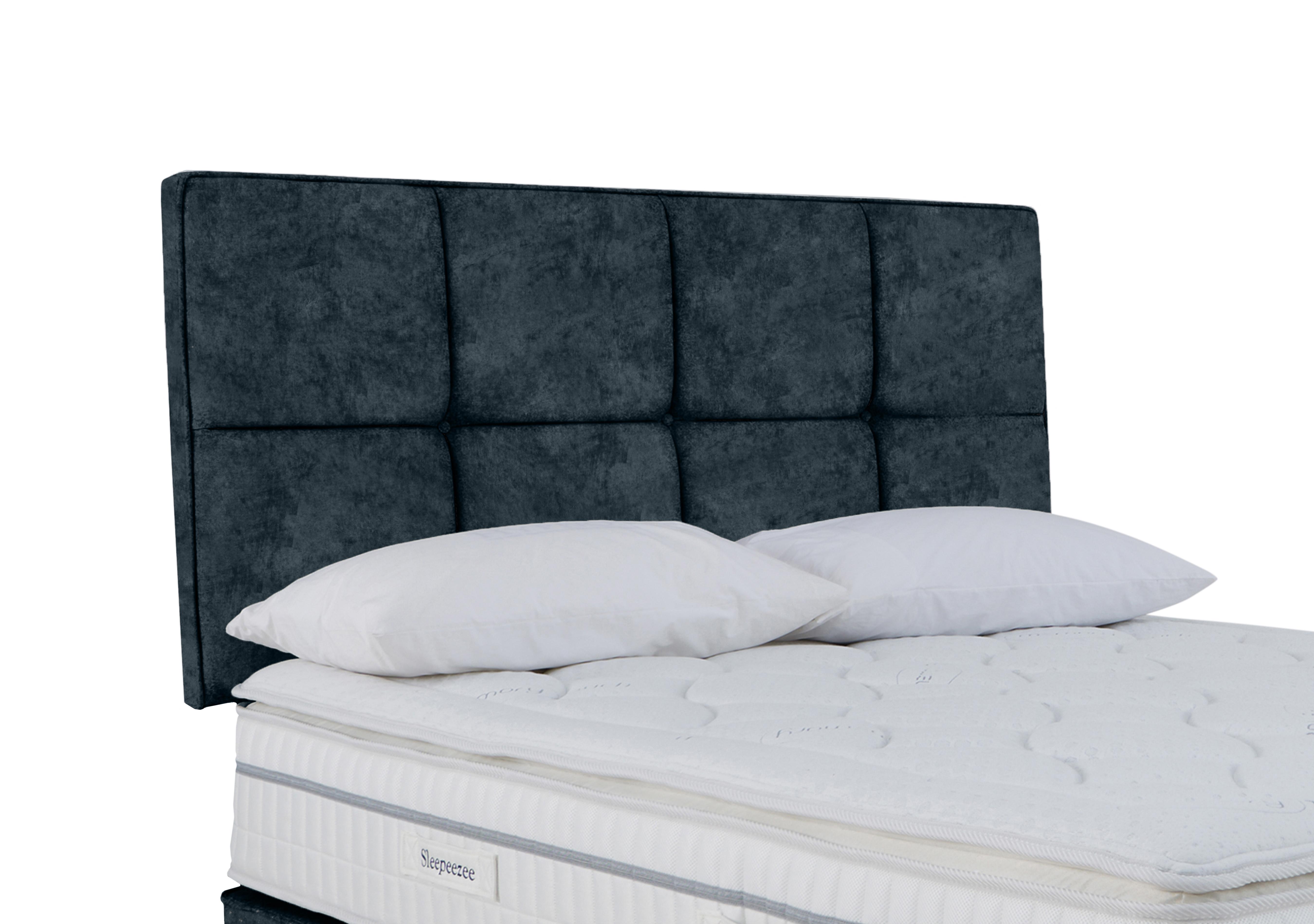 Dalmore Strutted Headboard in Daytona Ocean on Furniture Village