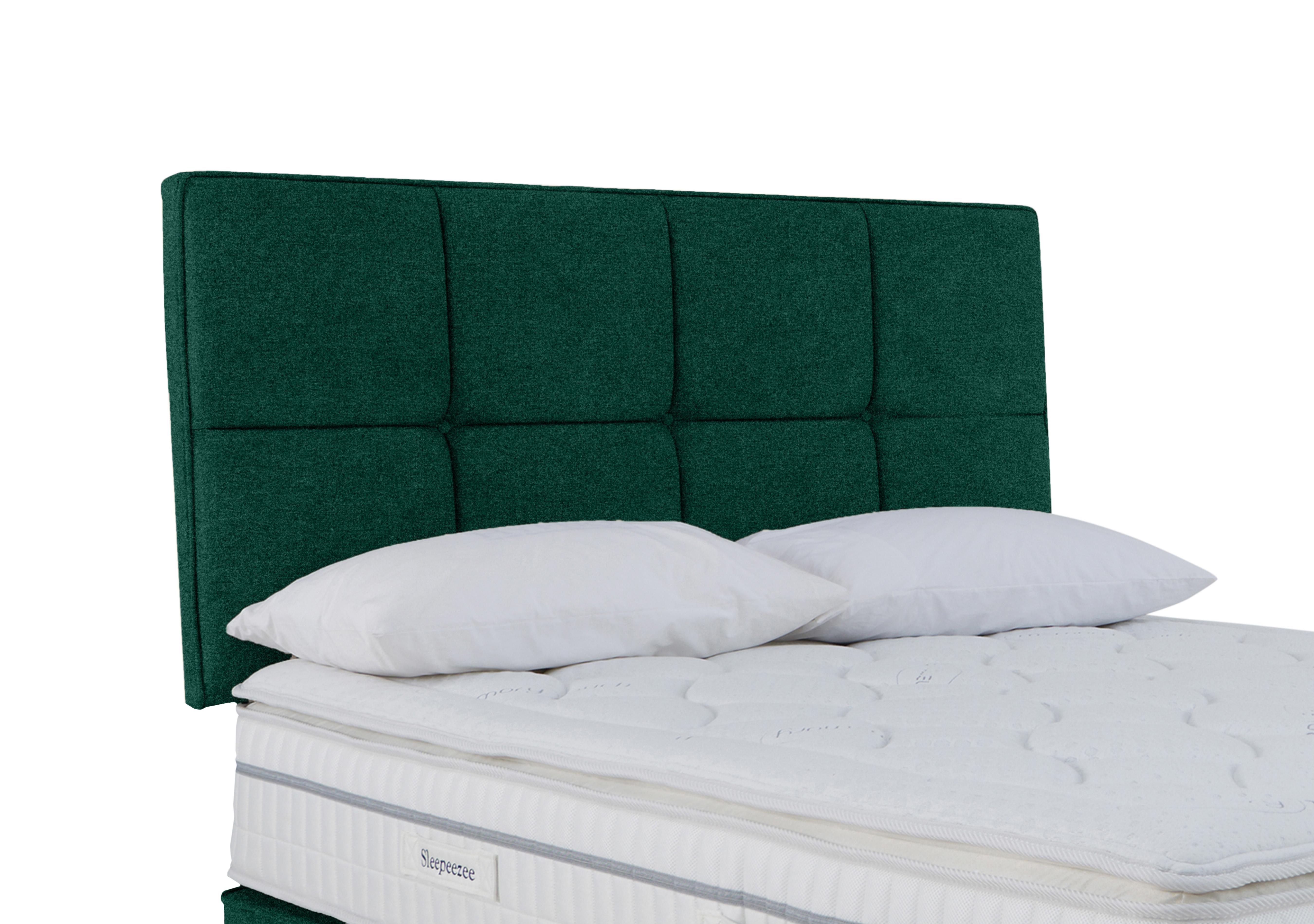 Dalmore Strutted Headboard in Queens Green on Furniture Village
