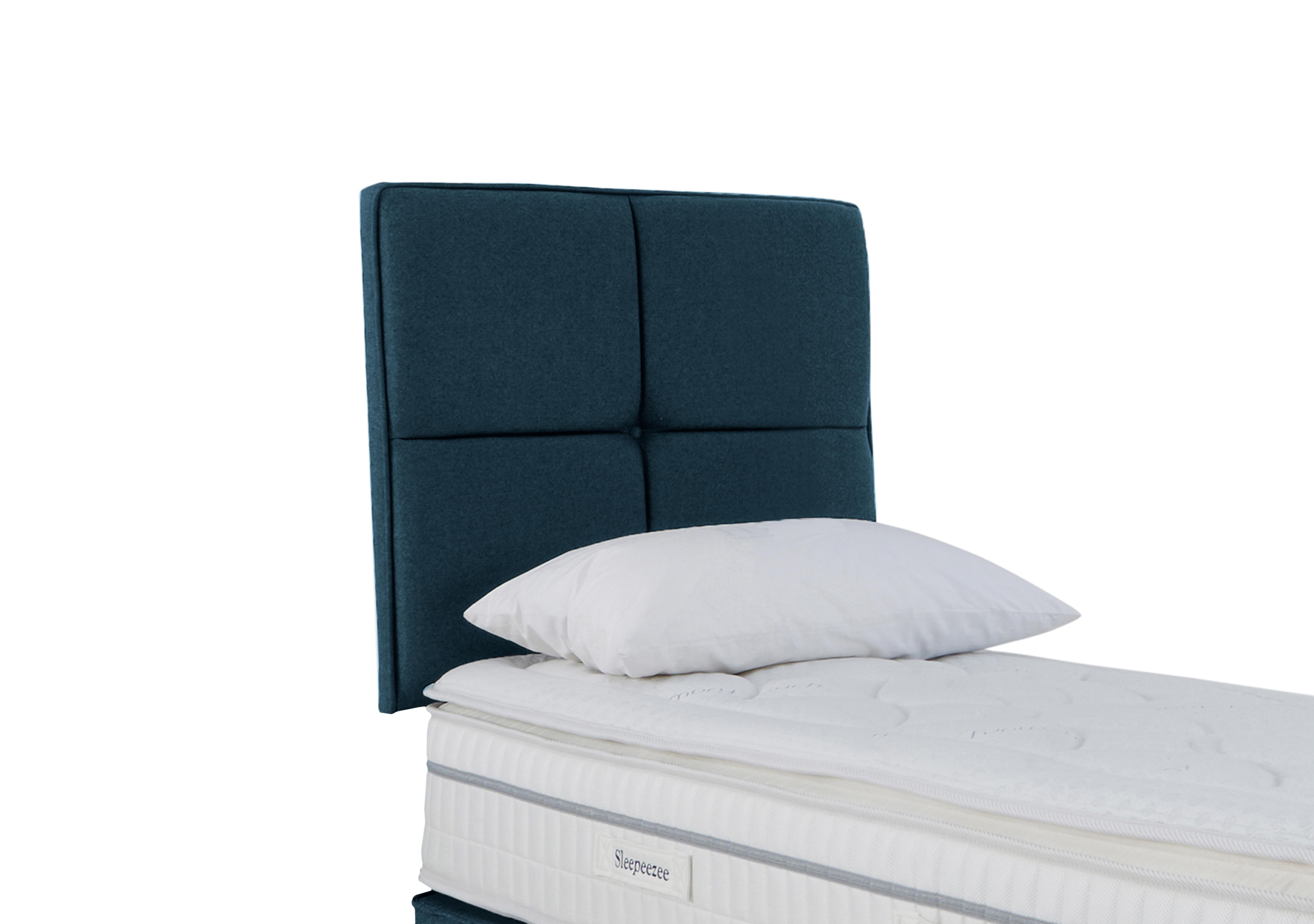 Dalmore Strutted Headboard in Weave Ocean on Furniture Village