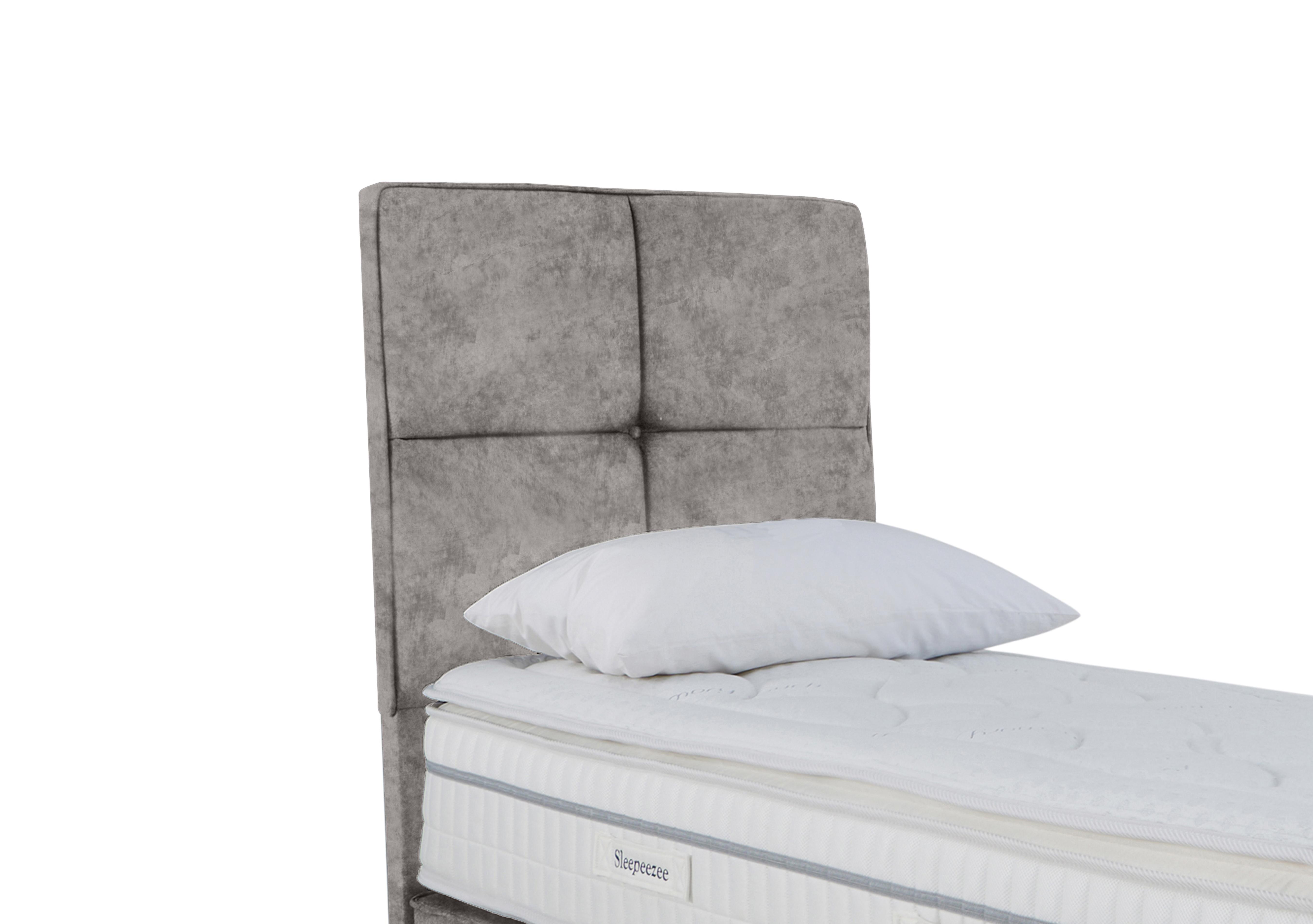 Dalmore Floor Standing Headboard in Daytona Silver on Furniture Village