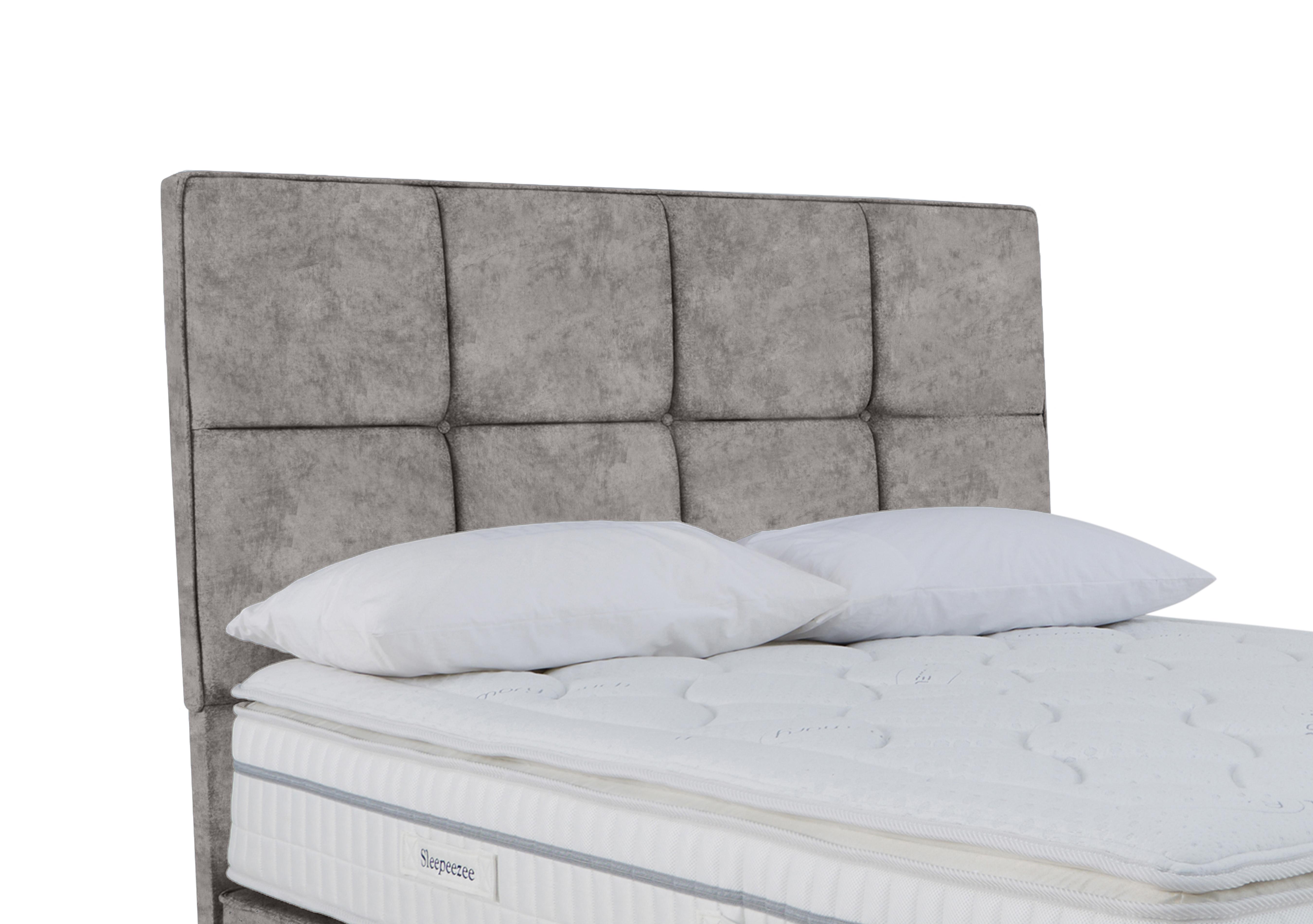 Dalmore Floor Standing Headboard in Daytona Silver on Furniture Village