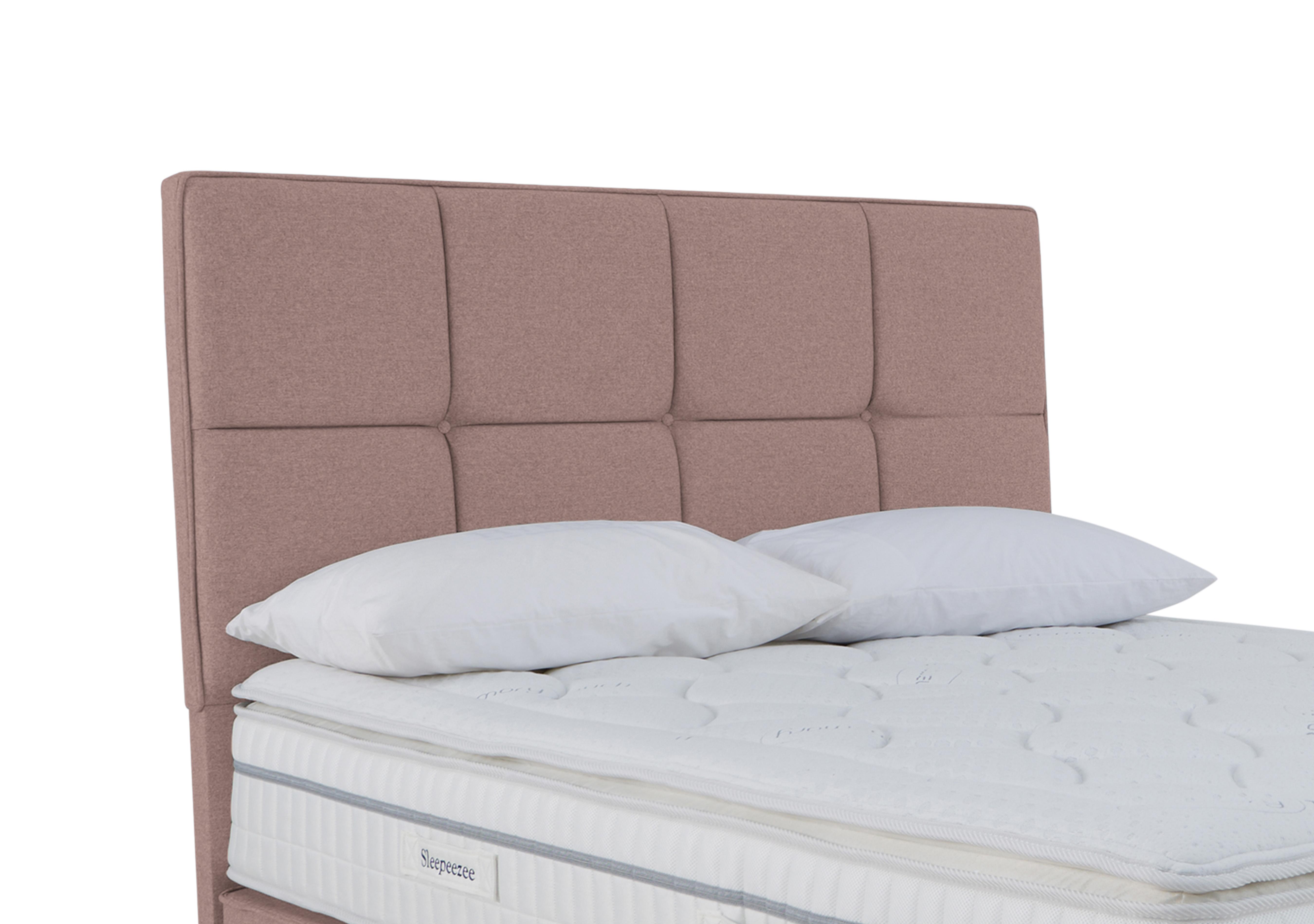 Dalmore Floor Standing Headboard in Tweed Lilac on Furniture Village