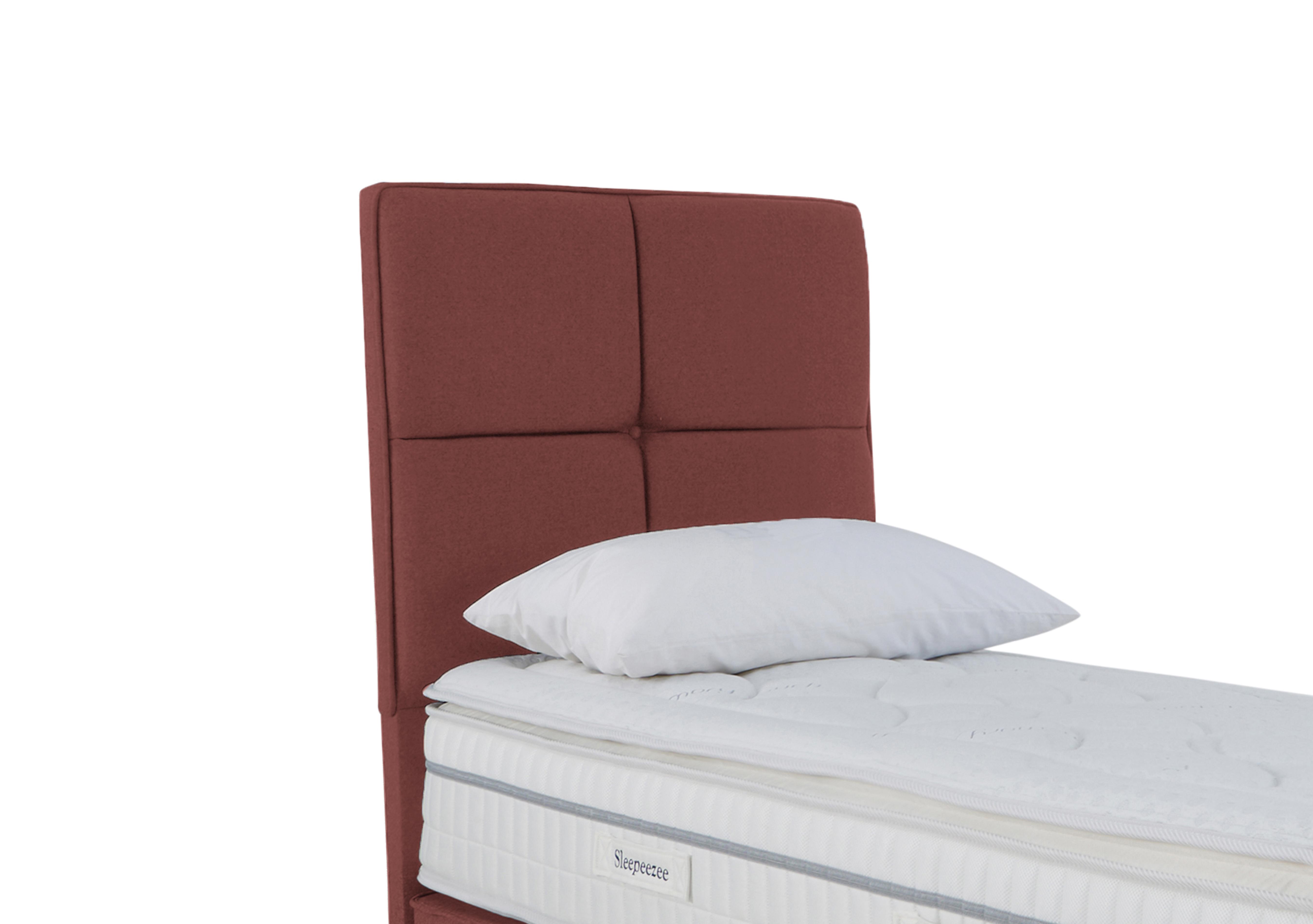 Dalmore Floor Standing Headboard in Tweed Rose on Furniture Village