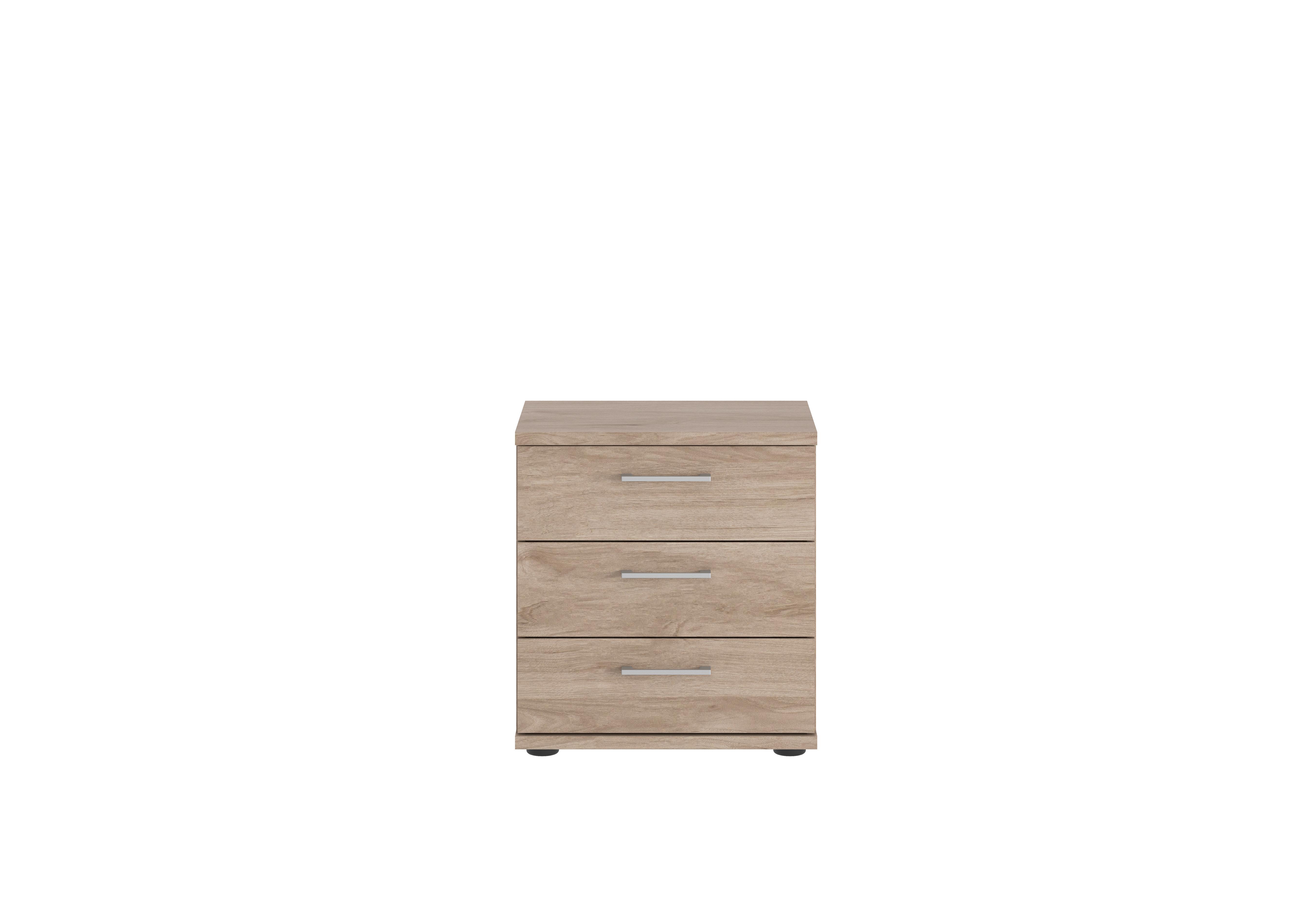 Oxford 3 Drawer Bedside Cabinet in Holm Oak on Furniture Village