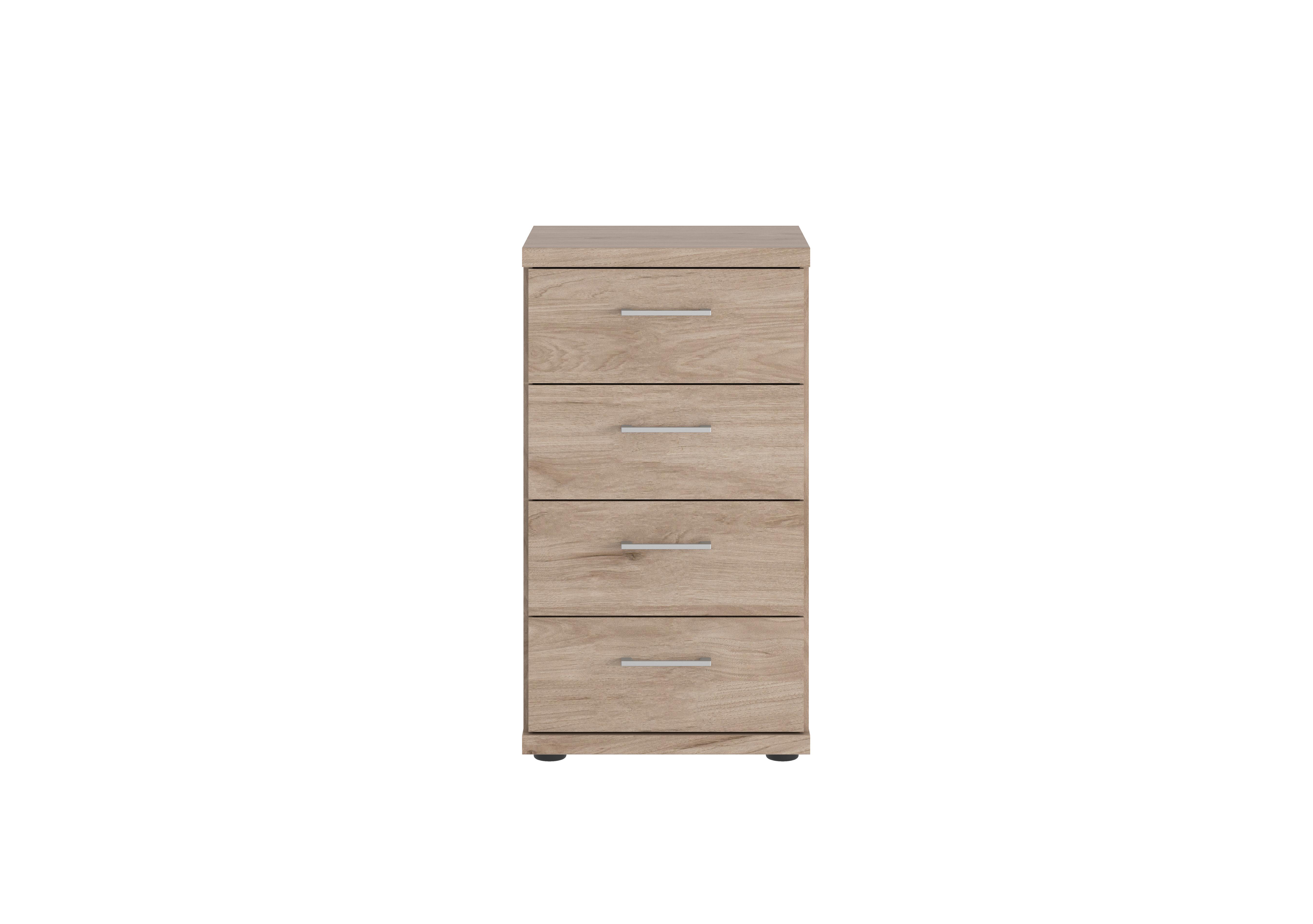 Oxford 4 Drawer Narrow Chest in Holm Oak on Furniture Village