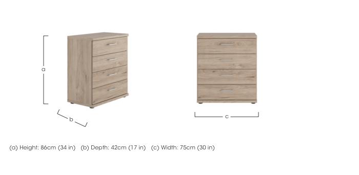 Oxford 4 Drawer Wide Chest in  on Furniture Village