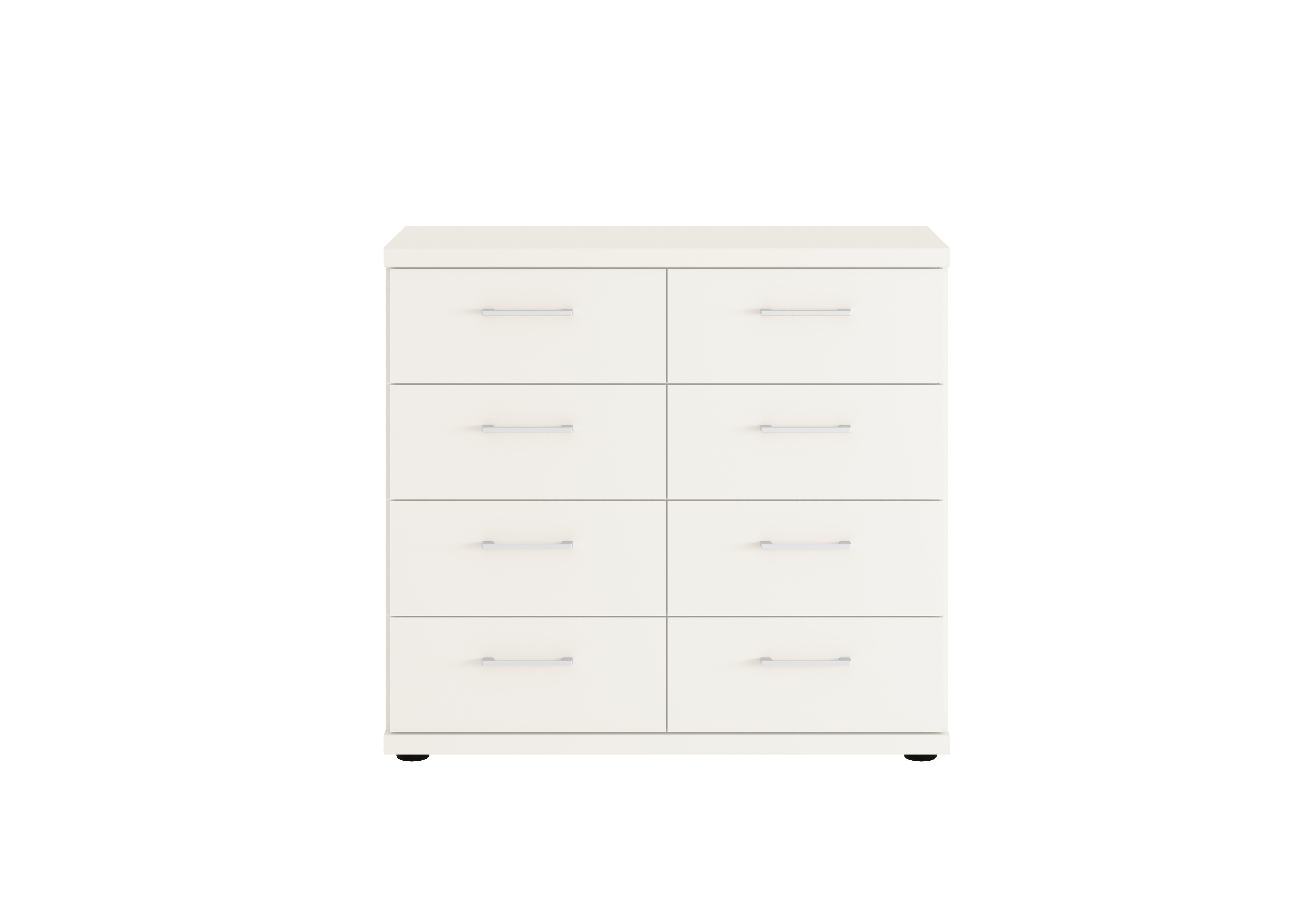 Oxford 8 Drawer Wide Chest in White on Furniture Village