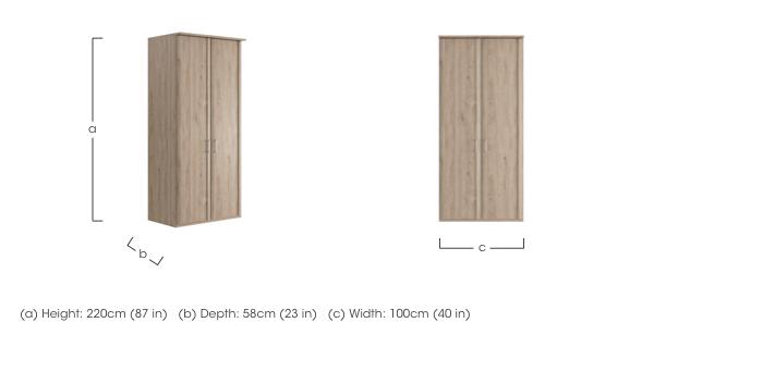 Oxford 2 Door Hinged Wardrobe in  on Furniture Village