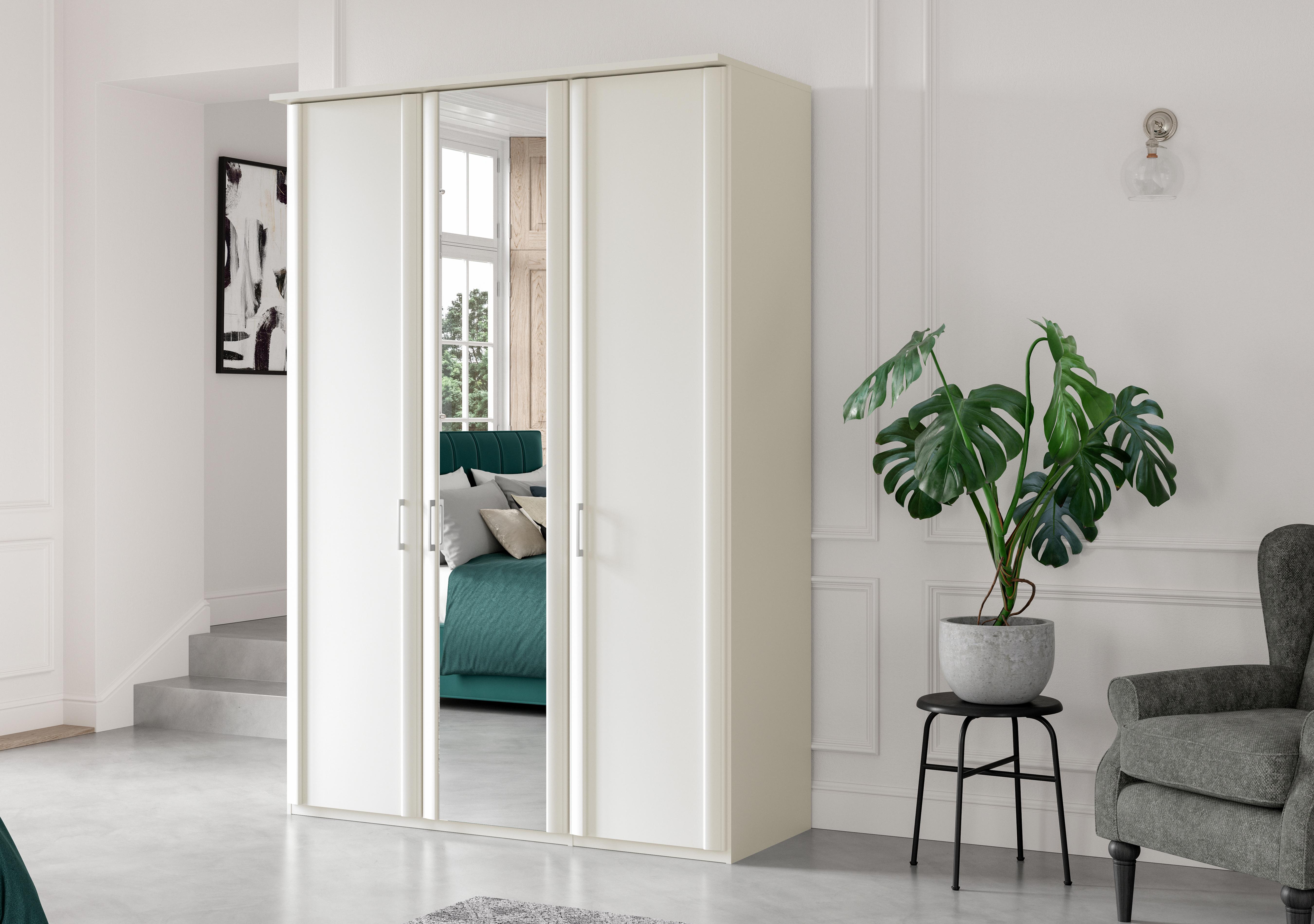Oxford 3 Door Hinged Wardrobe with Mirror in  on Furniture Village