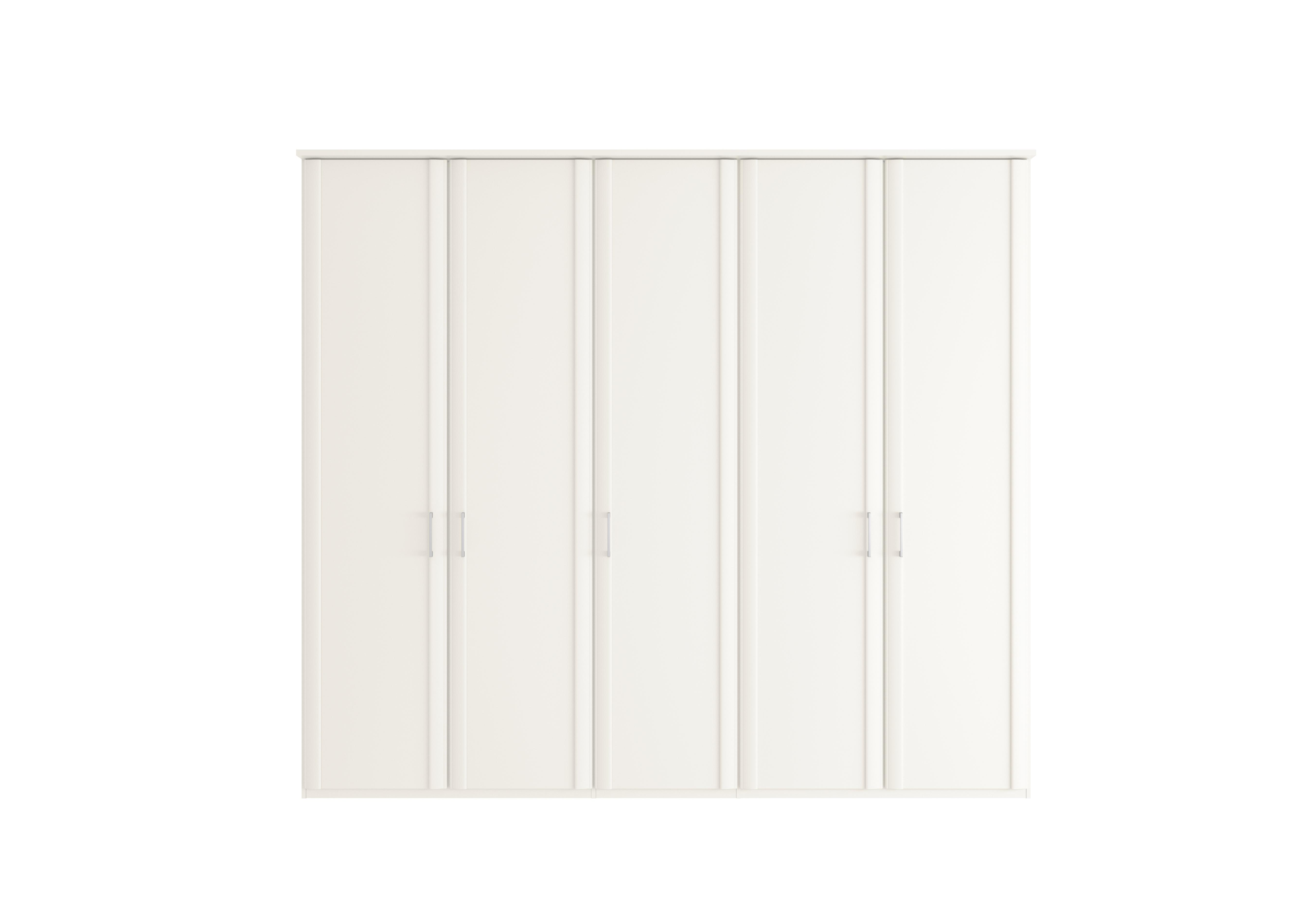 Oxford 5 Door Hinged Wardrobe in White on Furniture Village