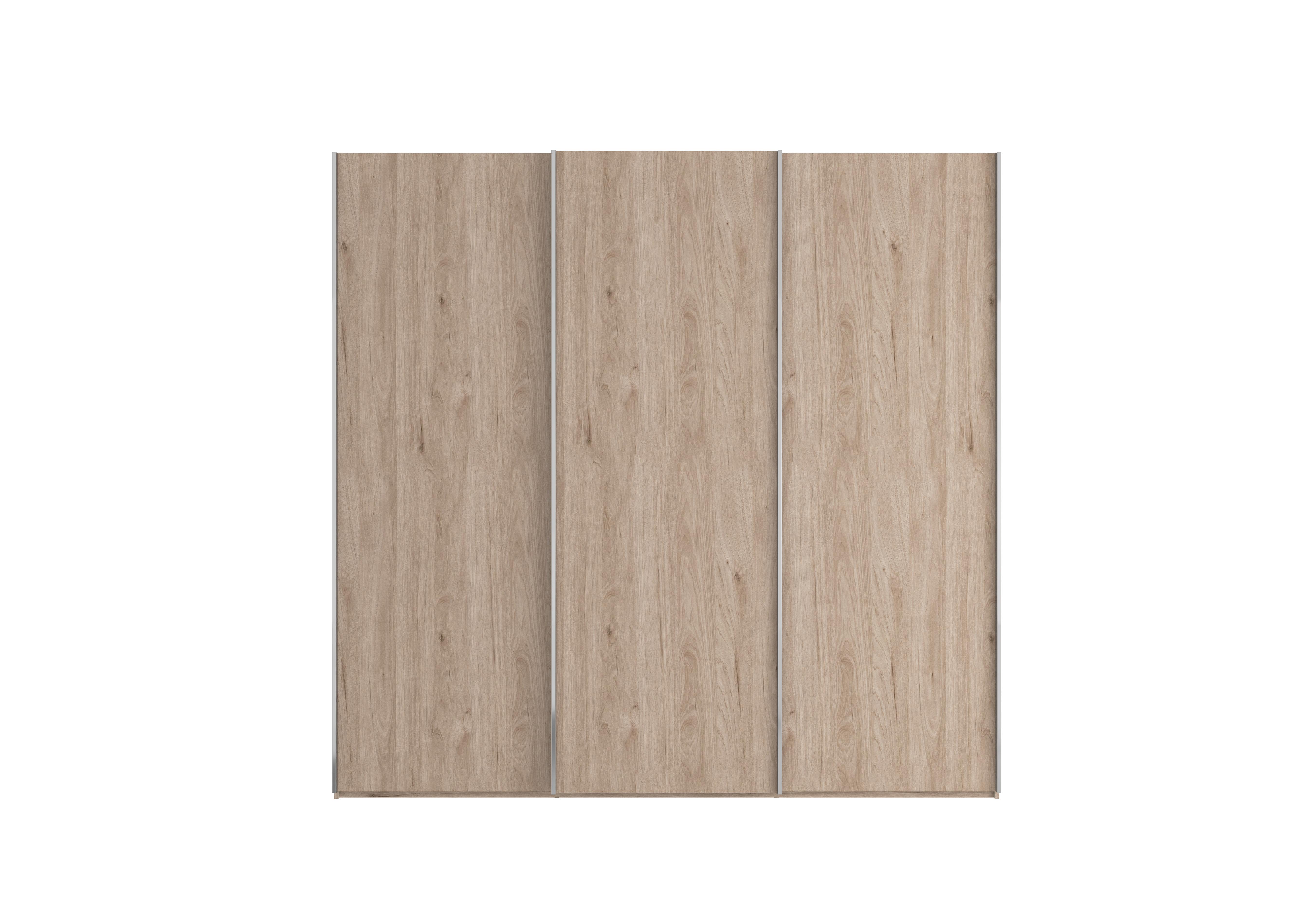 Oxford 3 Door Sliding 225 cm Wardrobe in Holm Oak on Furniture Village