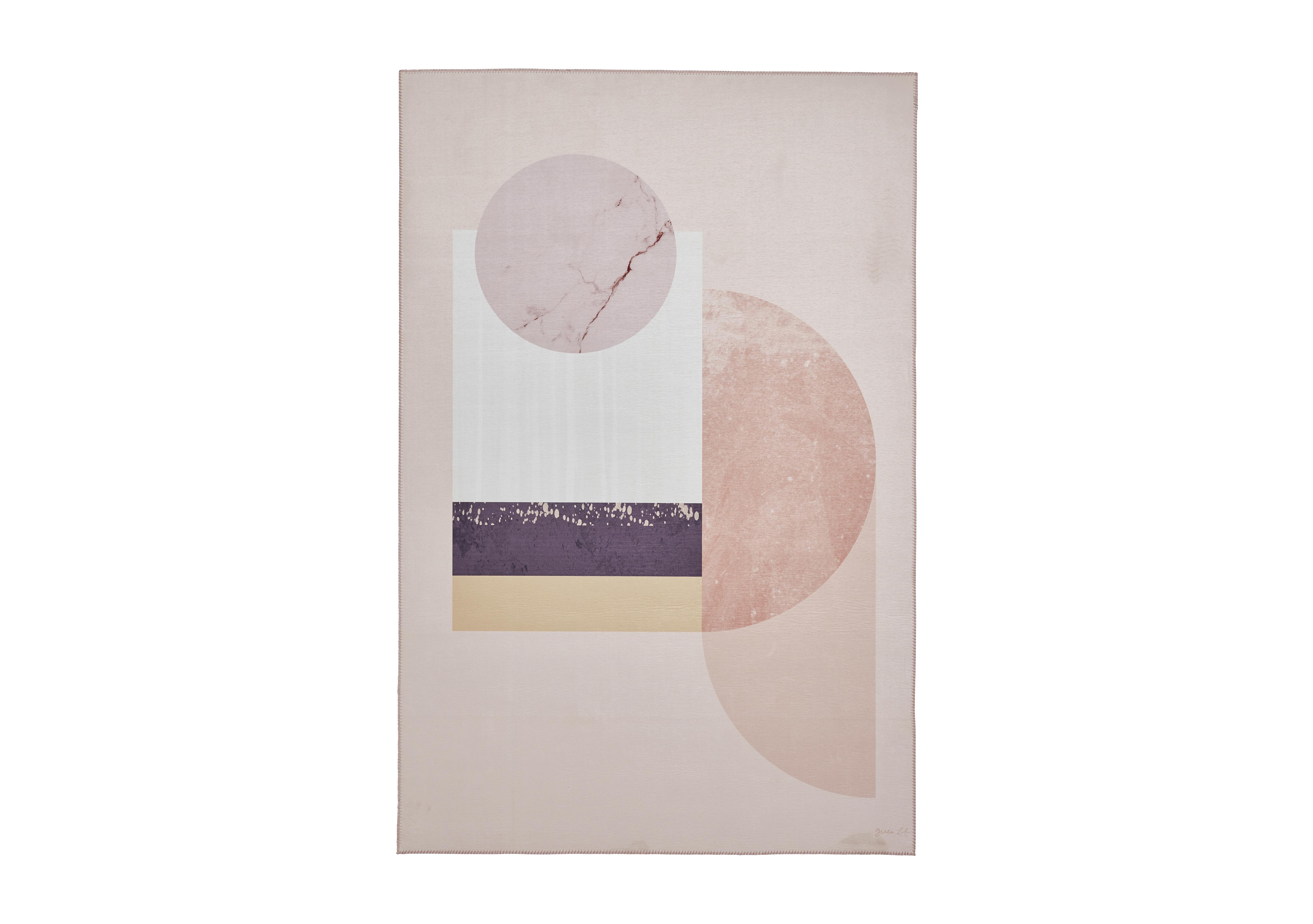 Michelle Collins Abstract Art Rose Rug in  on Furniture Village