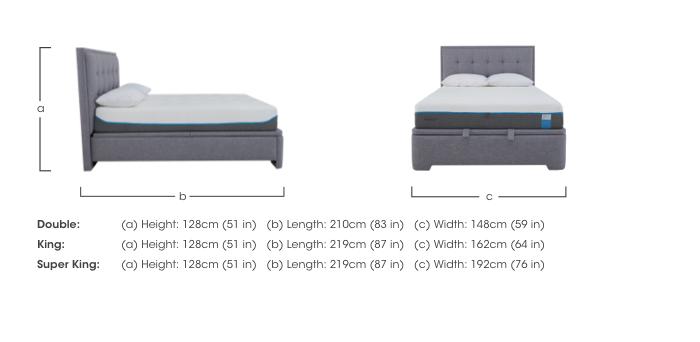 Athos Ottoman Bedframe in  on Furniture Village