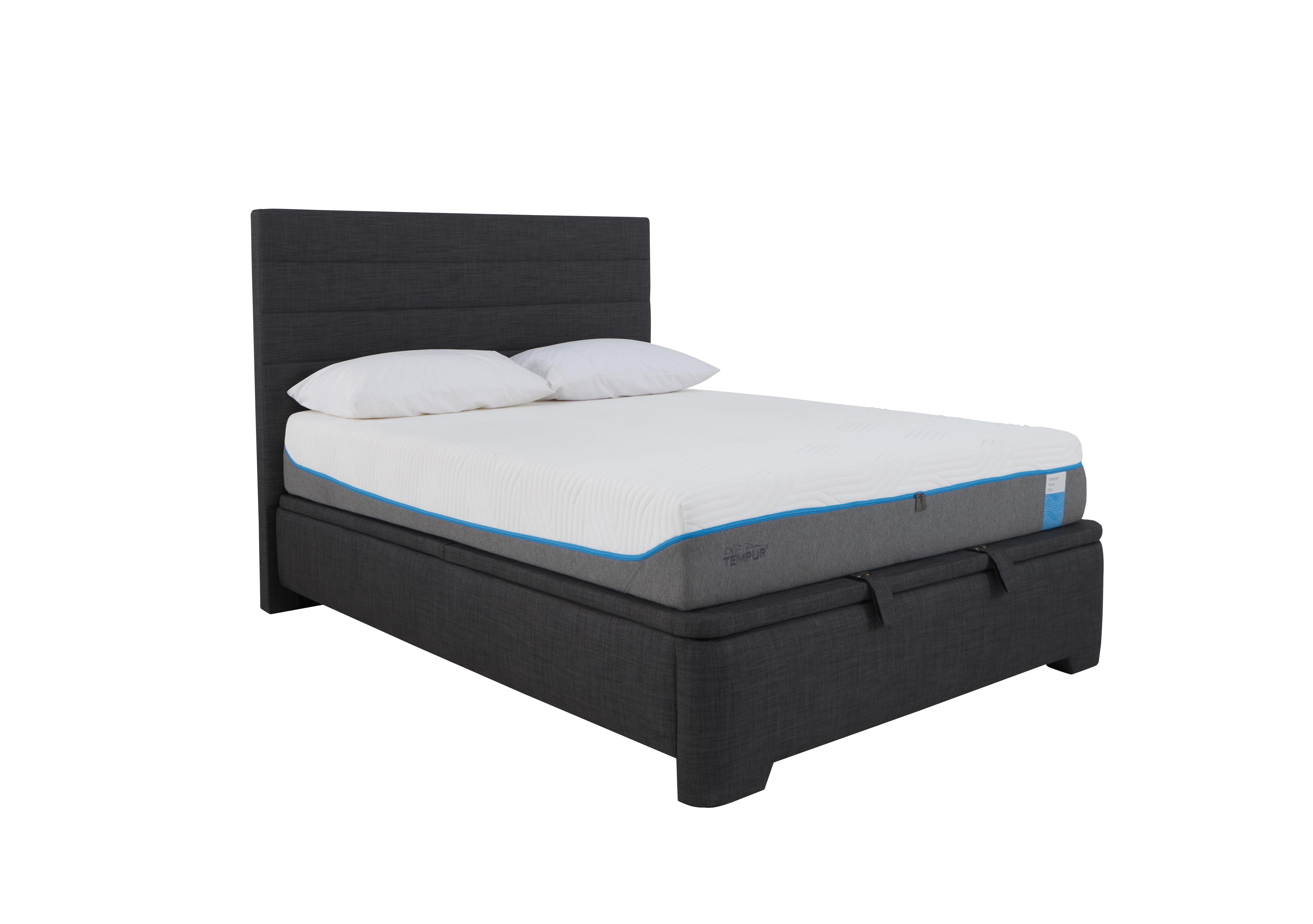 Porthos Ottoman Bedframe in Slate Grey on Furniture Village