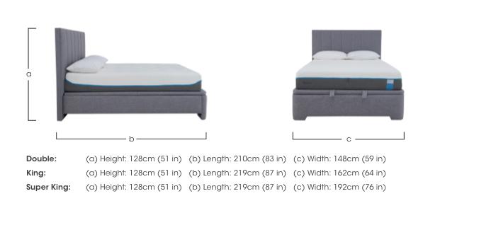Aramis Ottoman Bedframe in  on Furniture Village