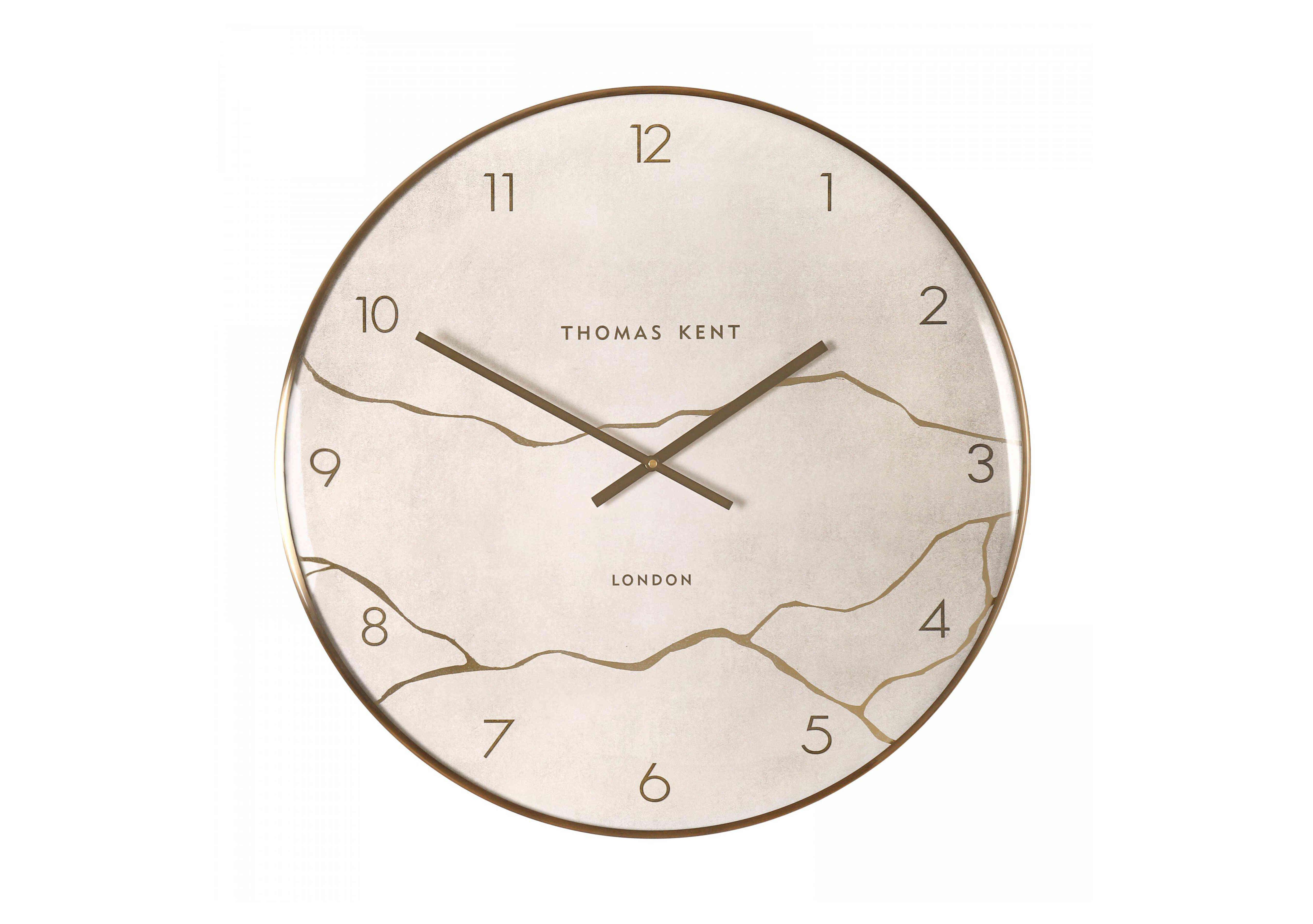Oyster Wall Clock in Stone on Furniture Village