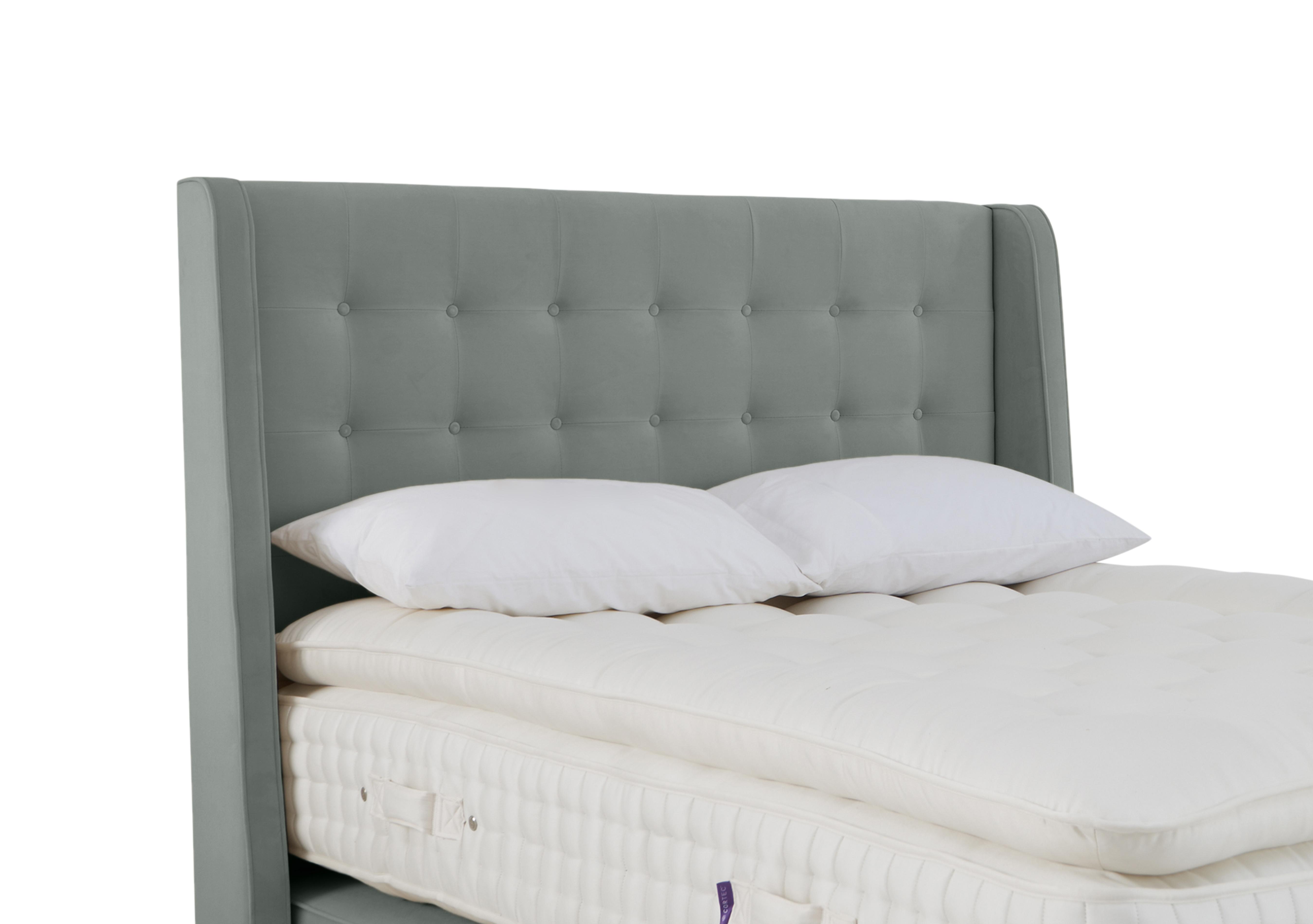 Stately Cypress Headboard in Lovely Slate on Furniture Village