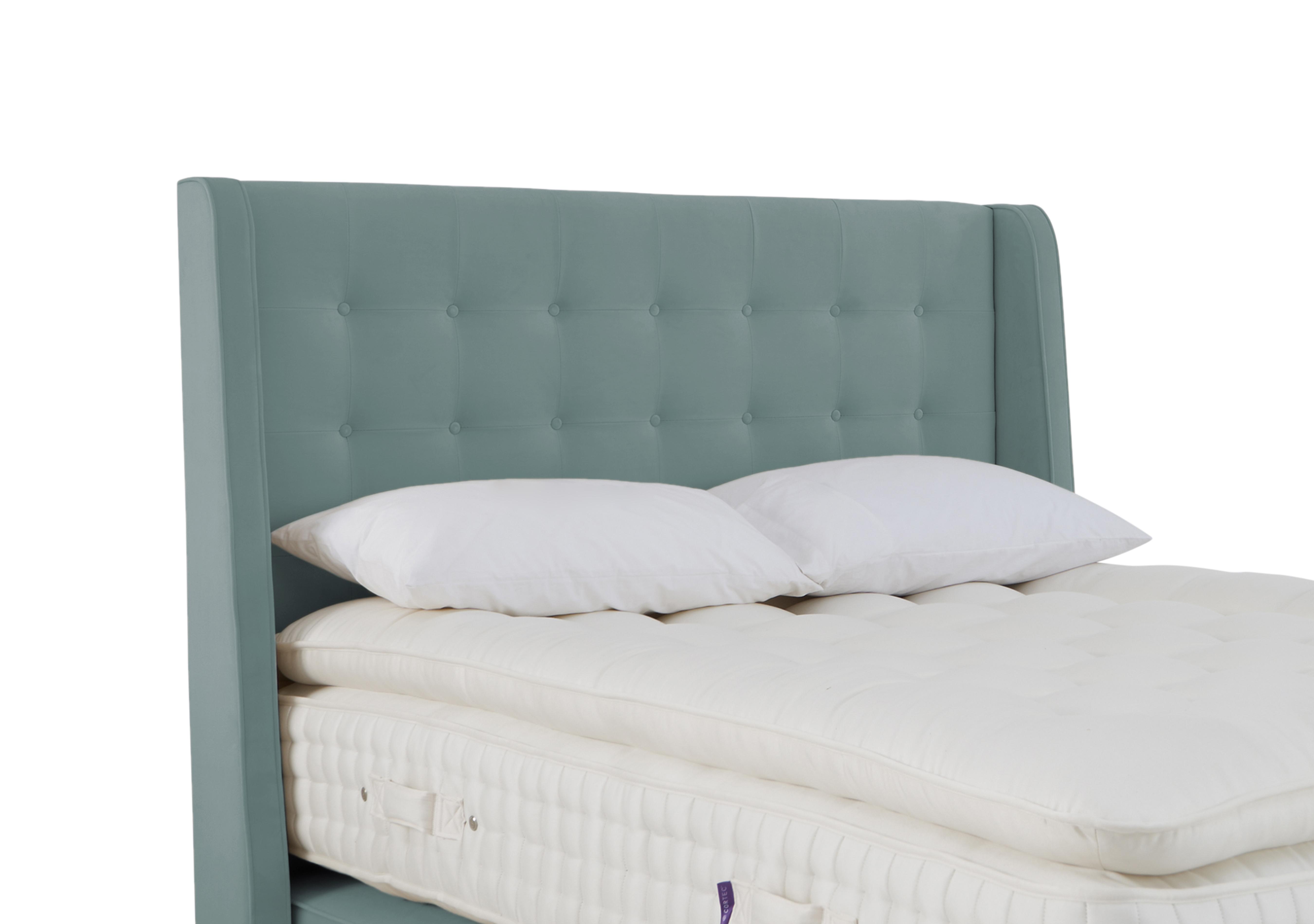 Stately Cypress Headboard in Seven Eucalyptus on Furniture Village