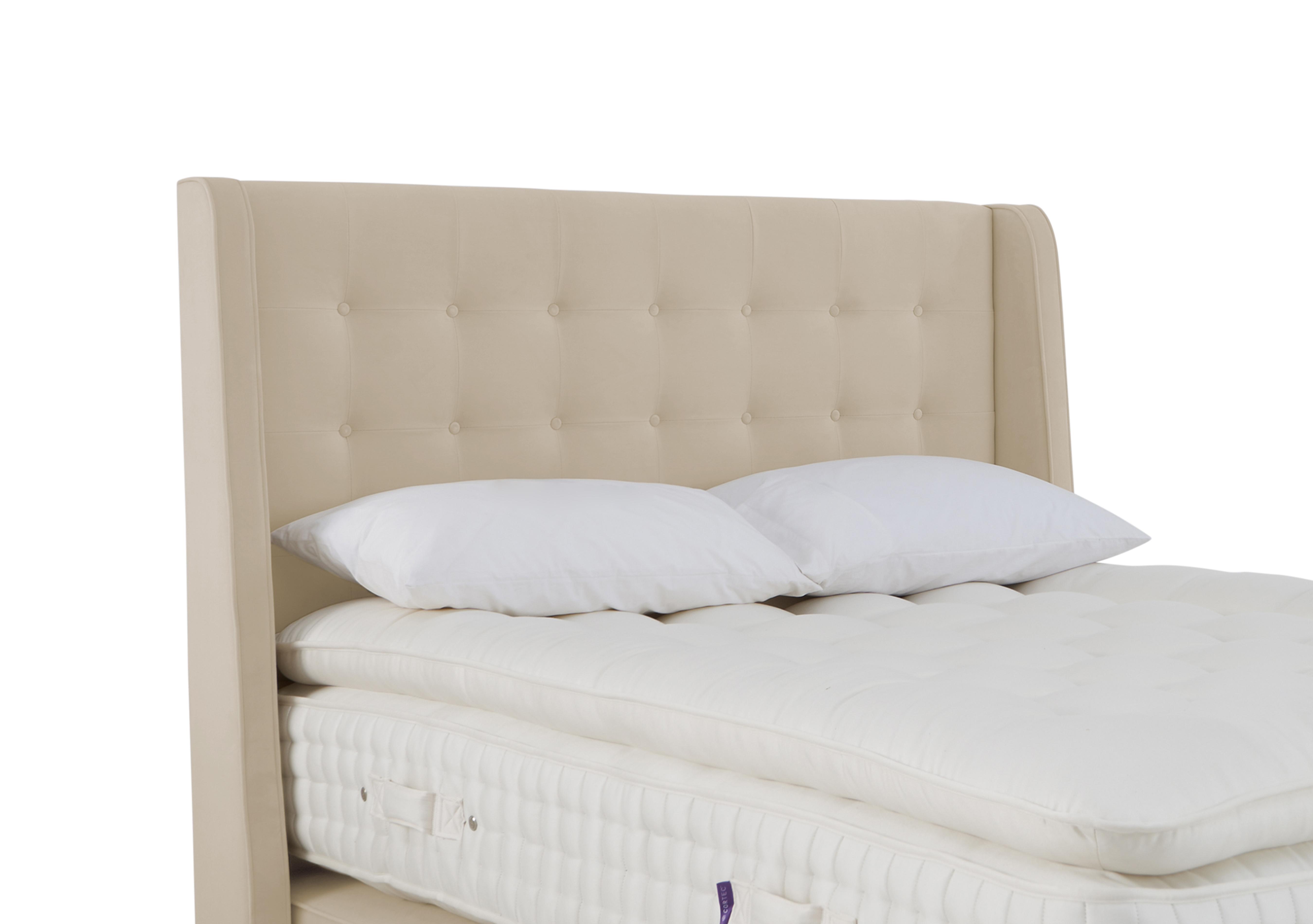 Stately Cypress Headboard in Seven Ivory on Furniture Village