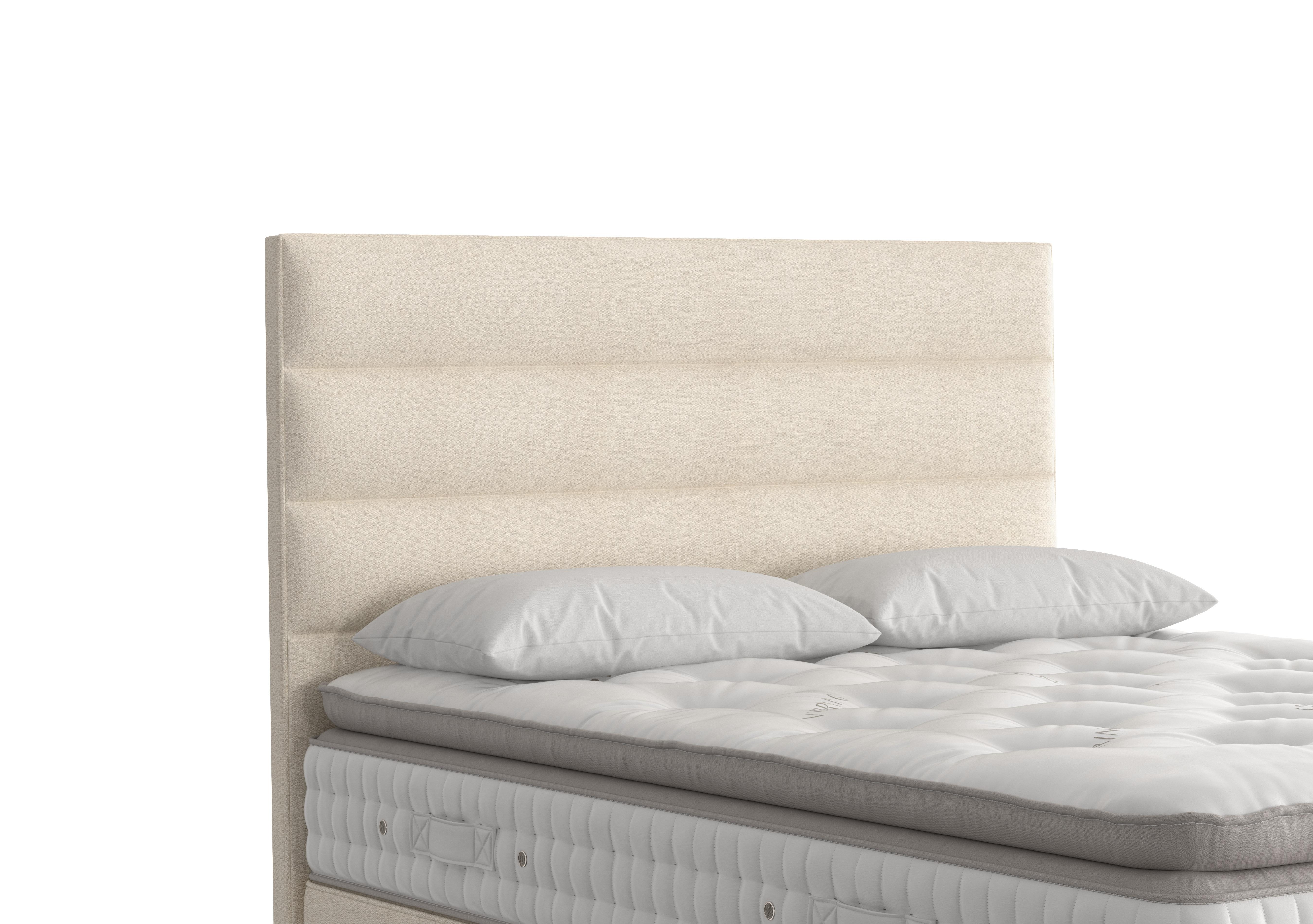 Farleigh Floor Standing Headboard in 750 Chain Weave Fawn on Furniture Village