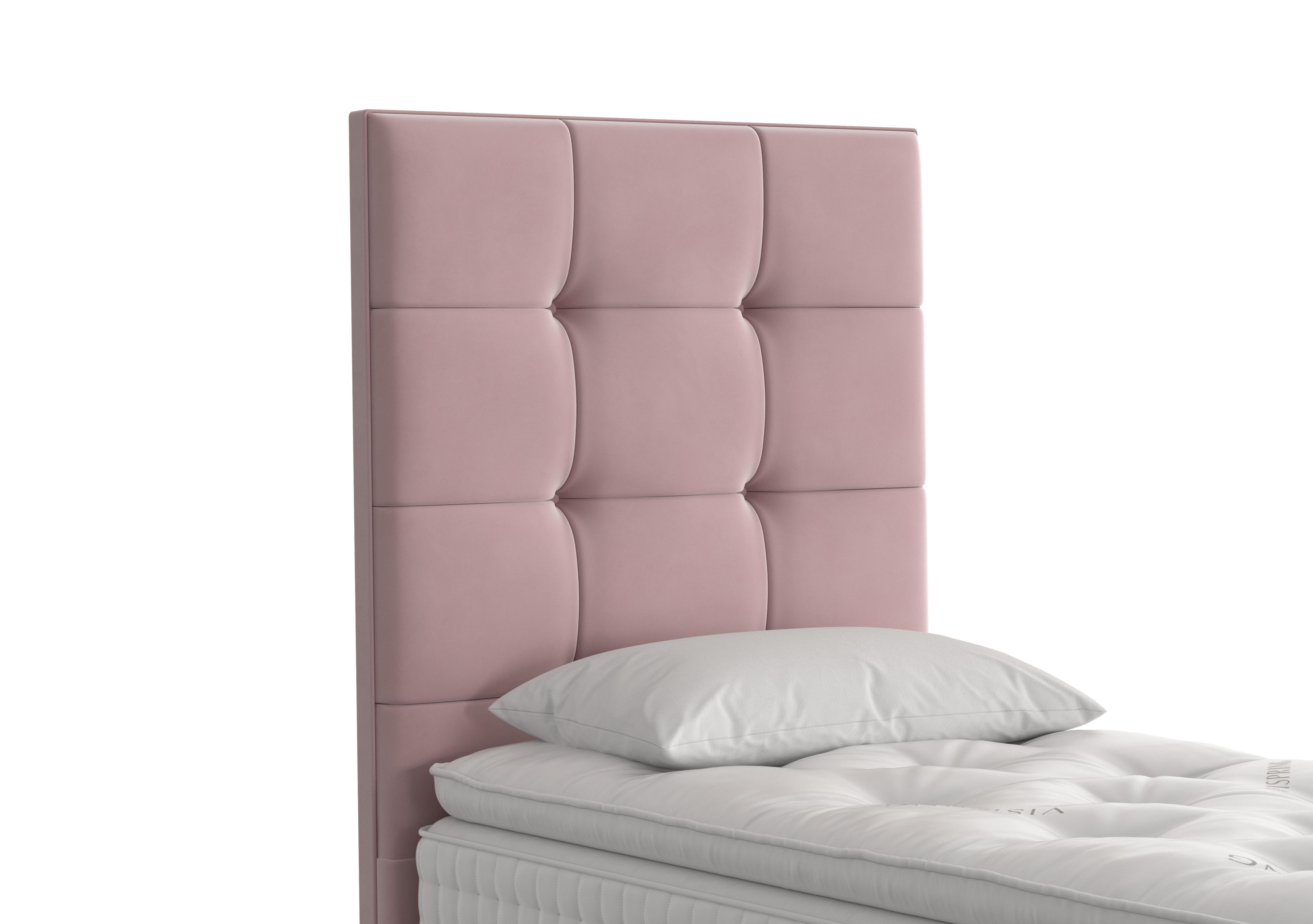 Langdon Floor Standing Headboard in 2109 Plush Heather on Furniture Village