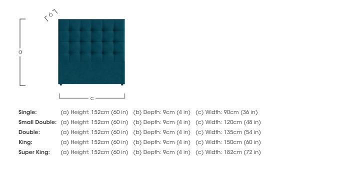 Langdon Floor Standing Headboard in  on Furniture Village