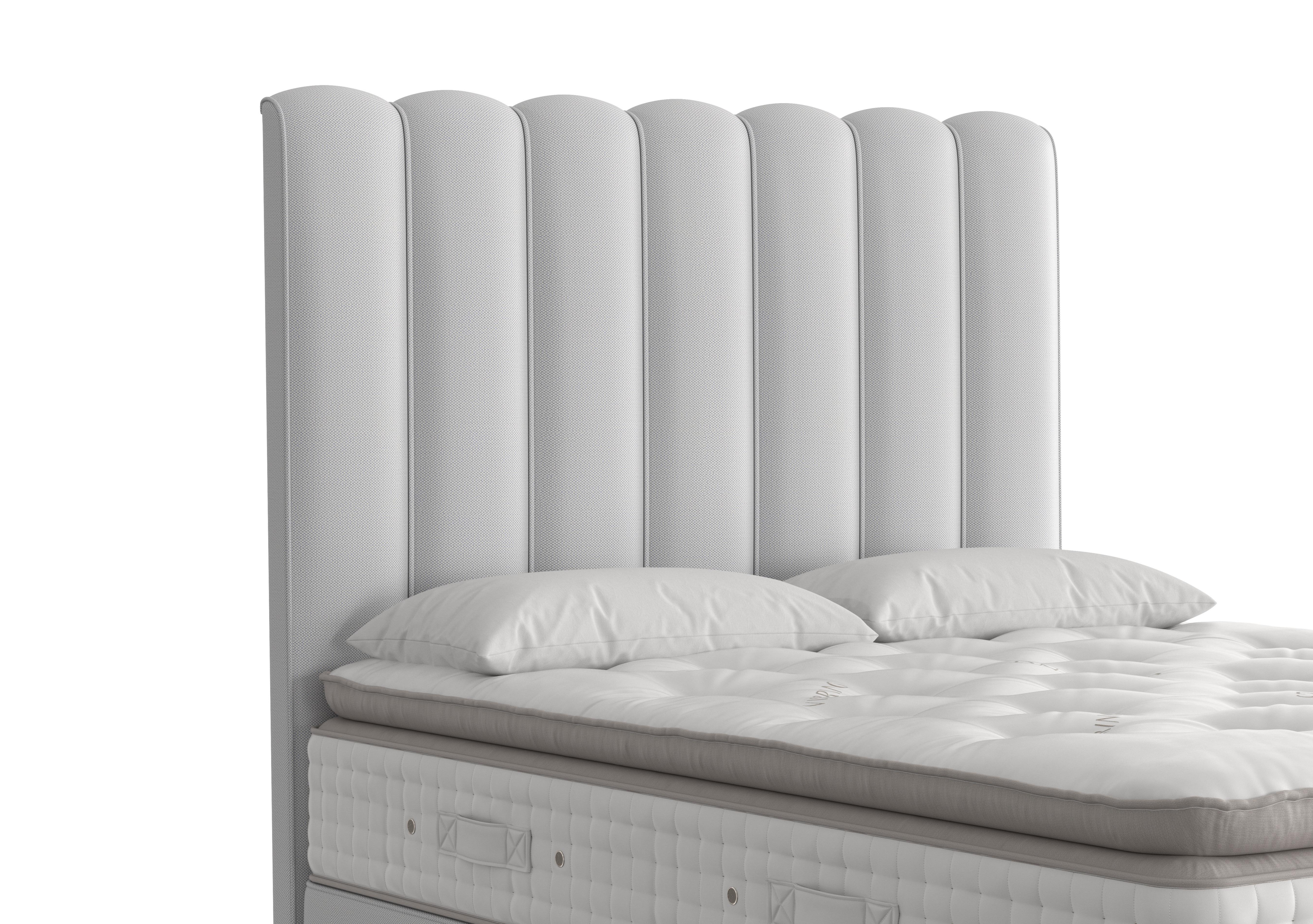 Highclere Floor Standing Headboard in 1010 Chess Iron on Furniture Village