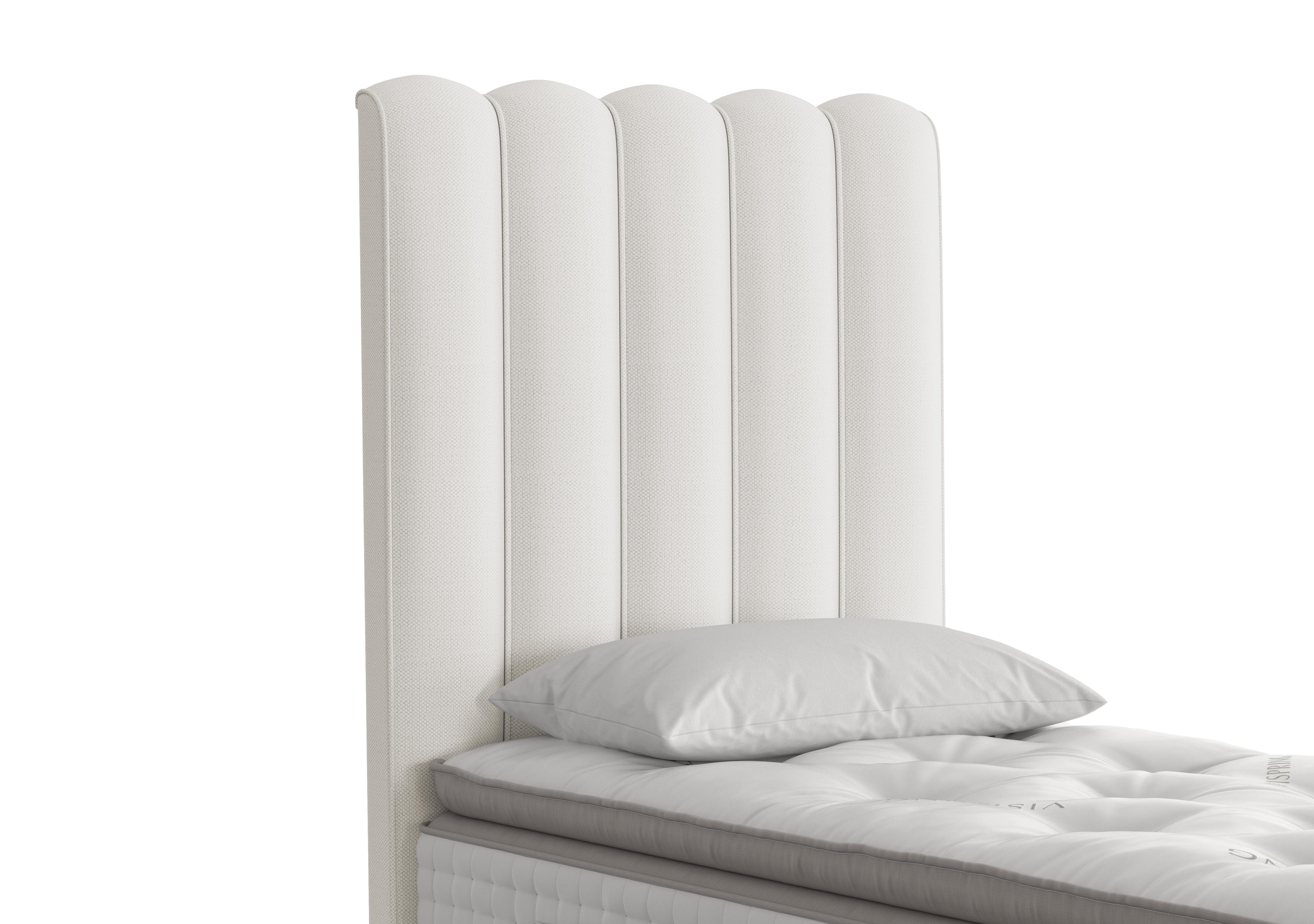 Highclere Floor Standing Headboard in 1011 Chess Cream on Furniture Village