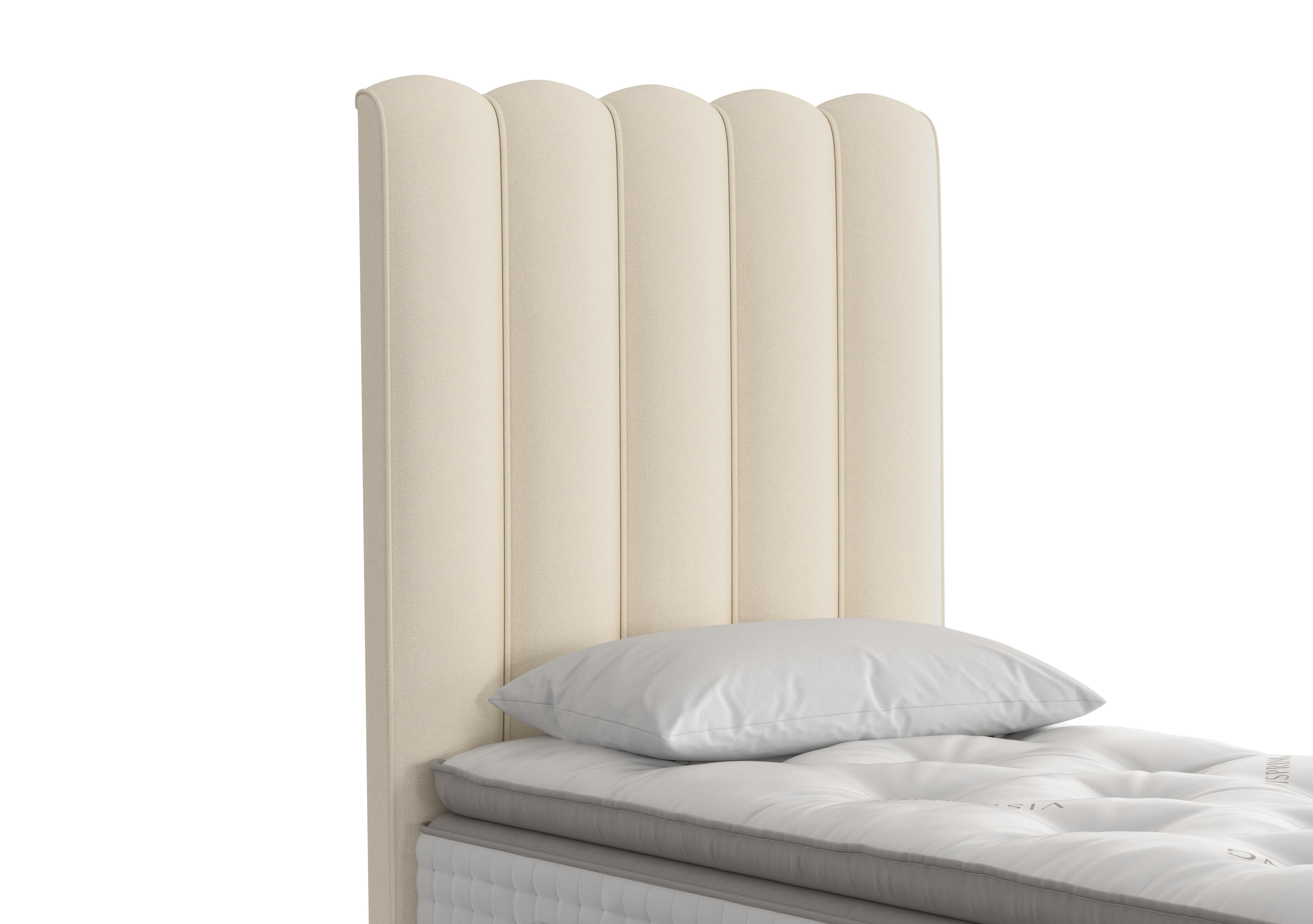 Highclere Floor Standing Headboard in 2034 Canvas Sand on Furniture Village