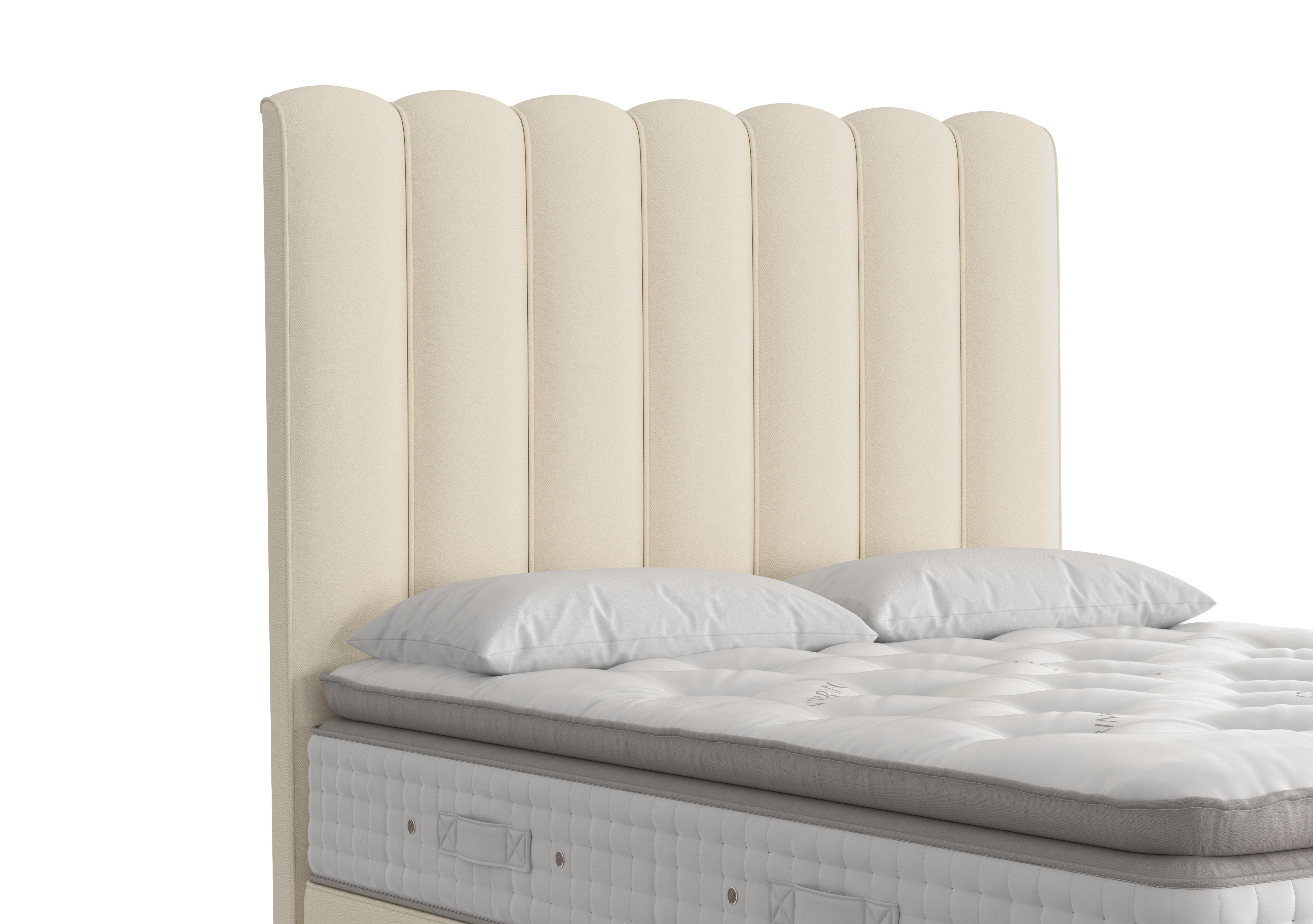 Highclere Floor Standing Headboard in 2034 Canvas Sand on Furniture Village
