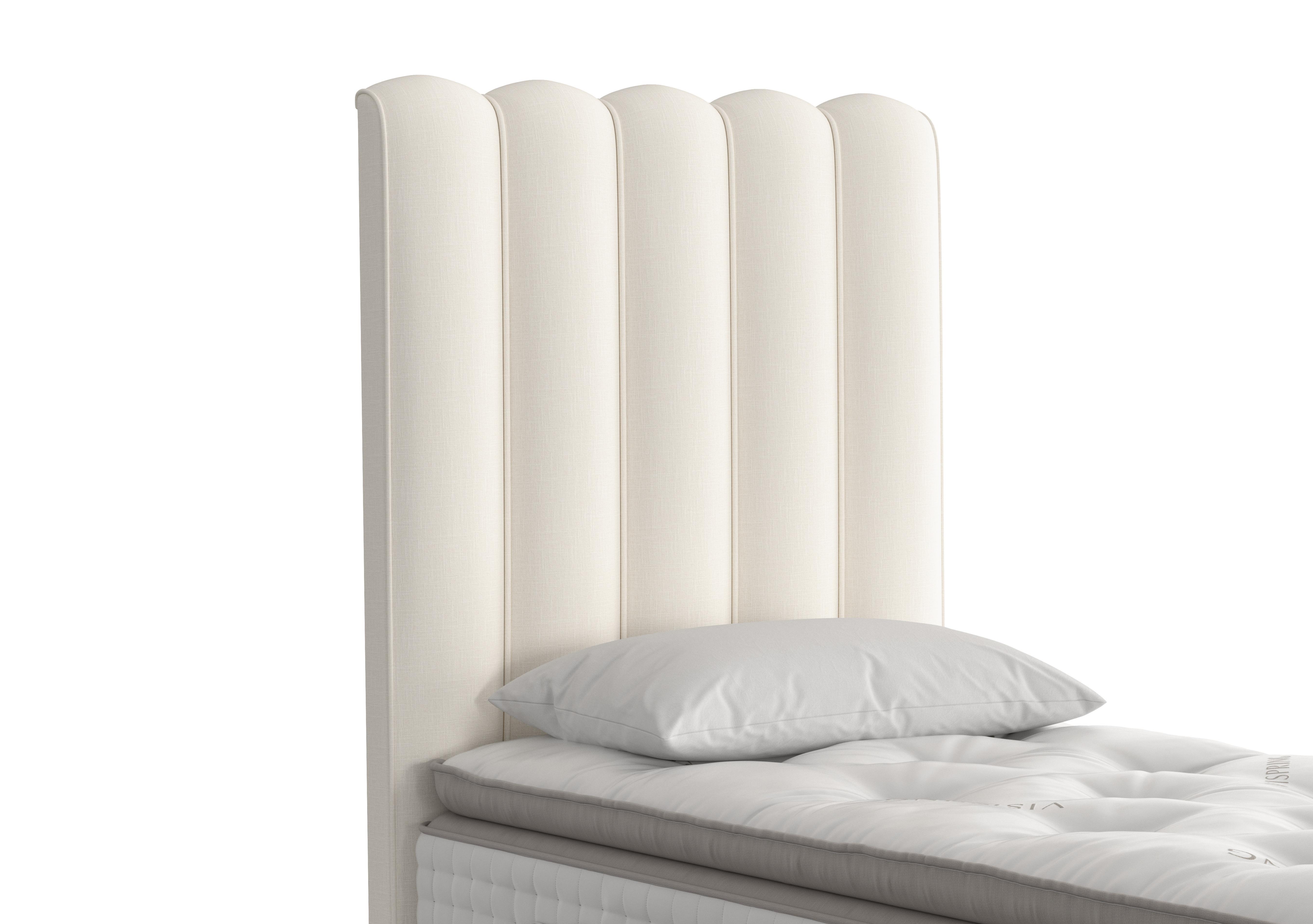 Highclere Floor Standing Headboard in 2084 Gem Cream on Furniture Village