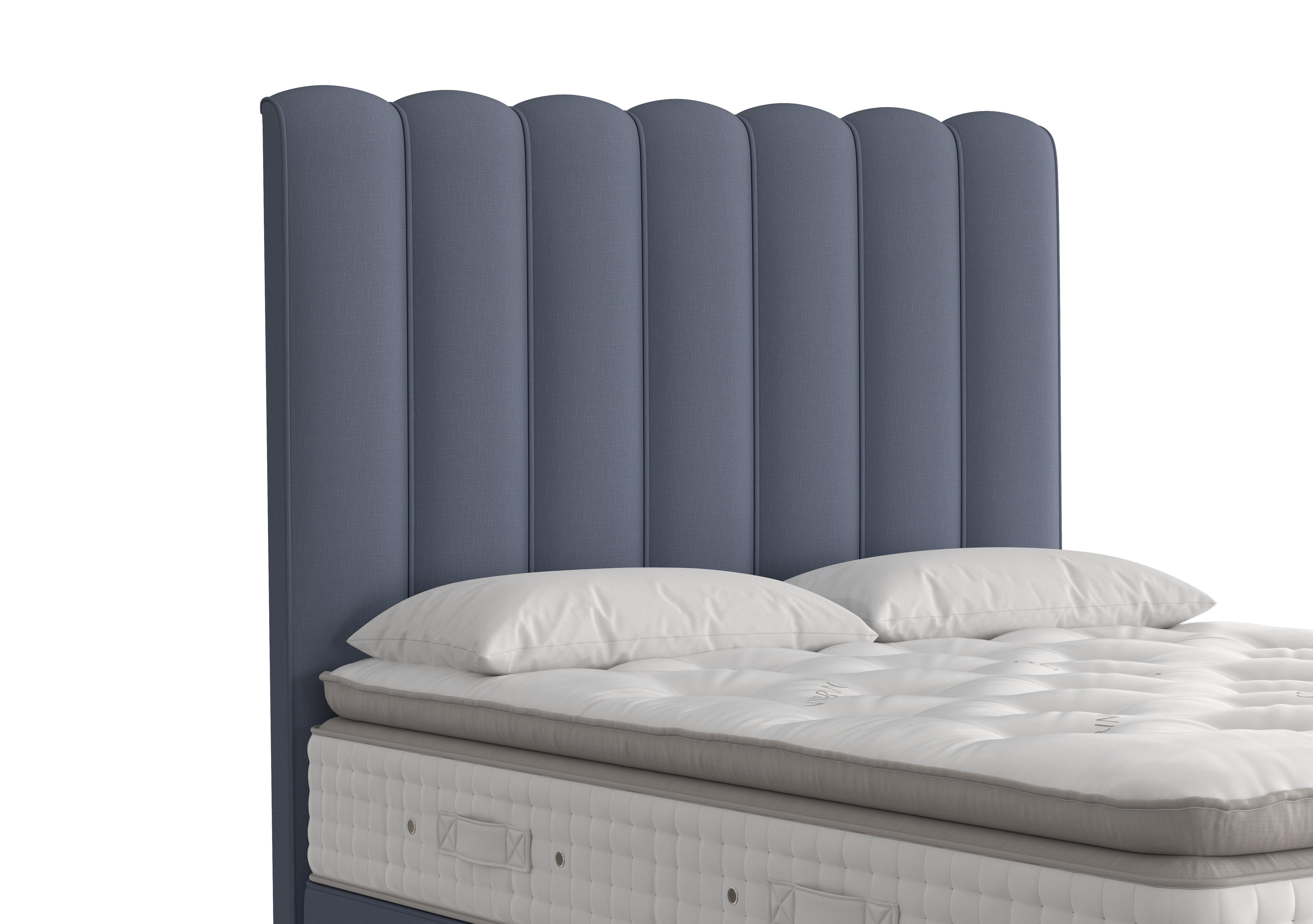 Highclere Floor Standing Headboard in 2099 Gem Indigo on Furniture Village