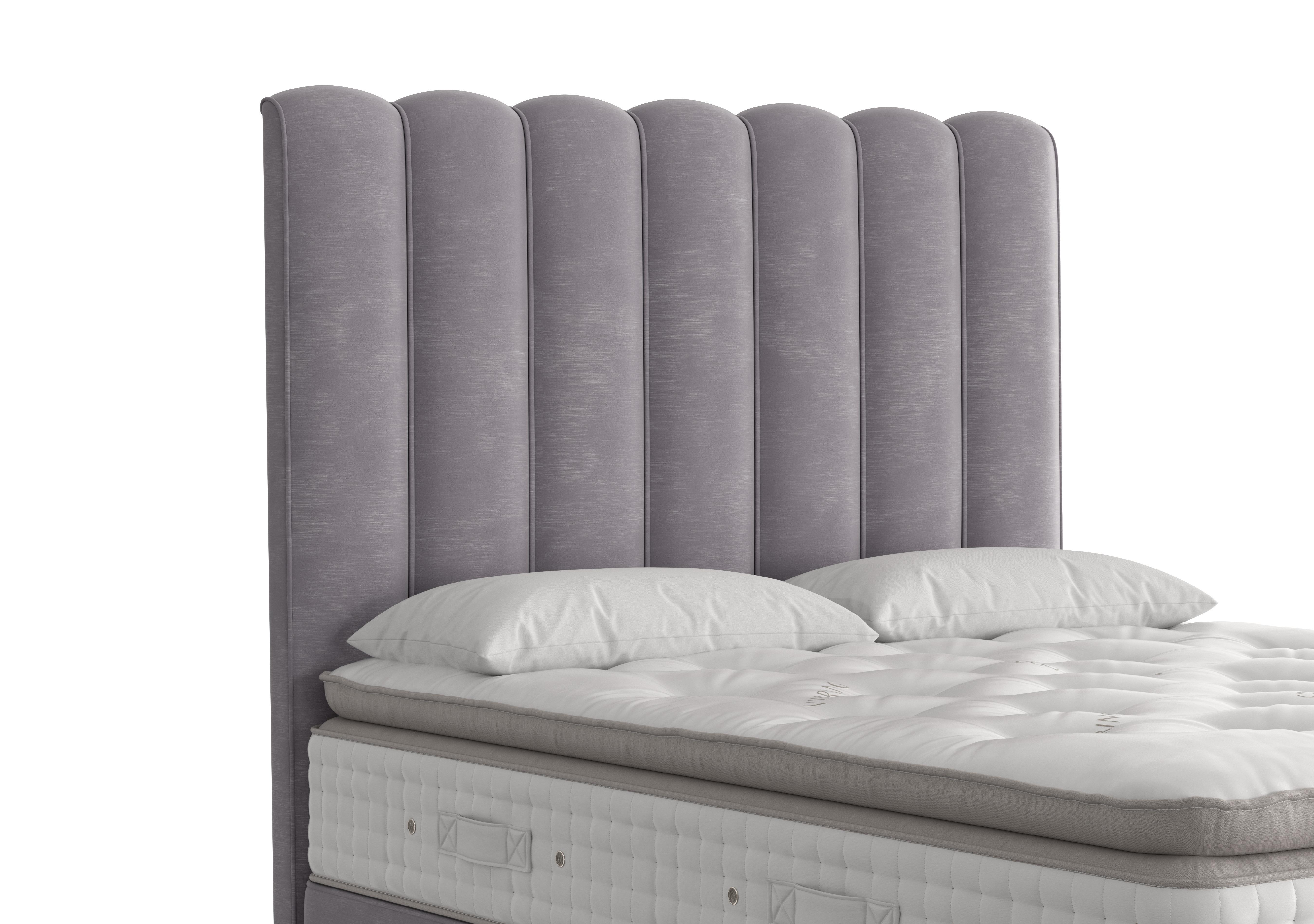 Highclere Floor Standing Headboard in 4067 Lovely Armour on Furniture Village