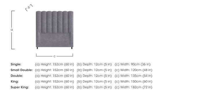 Highclere Floor Standing Headboard in  on Furniture Village