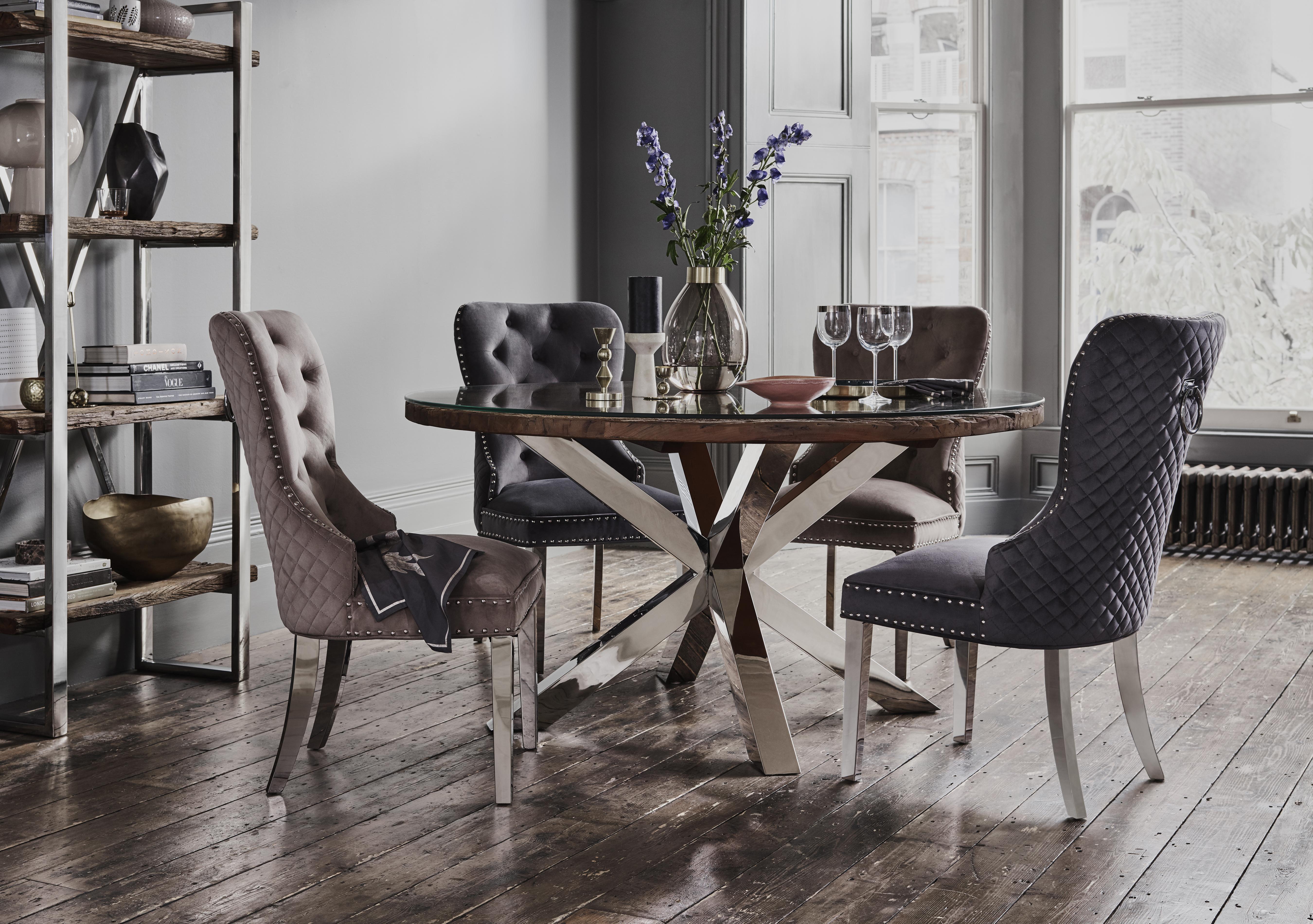 Chennai Round Dining Table in  on Furniture Village