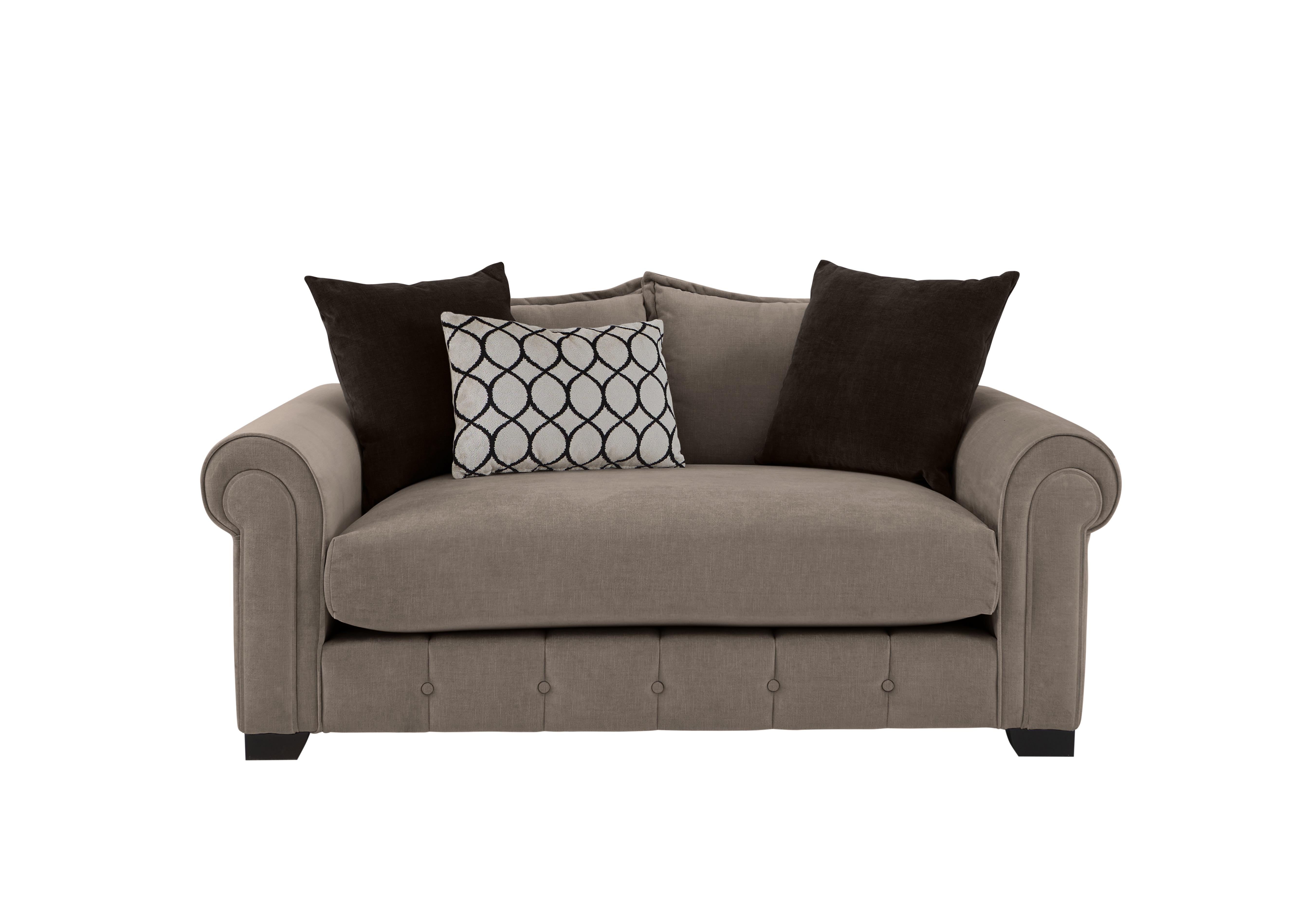 Sumptuous 2 Seater Fabric Sofa in Chamonix Wicker Dk/Self on Furniture Village