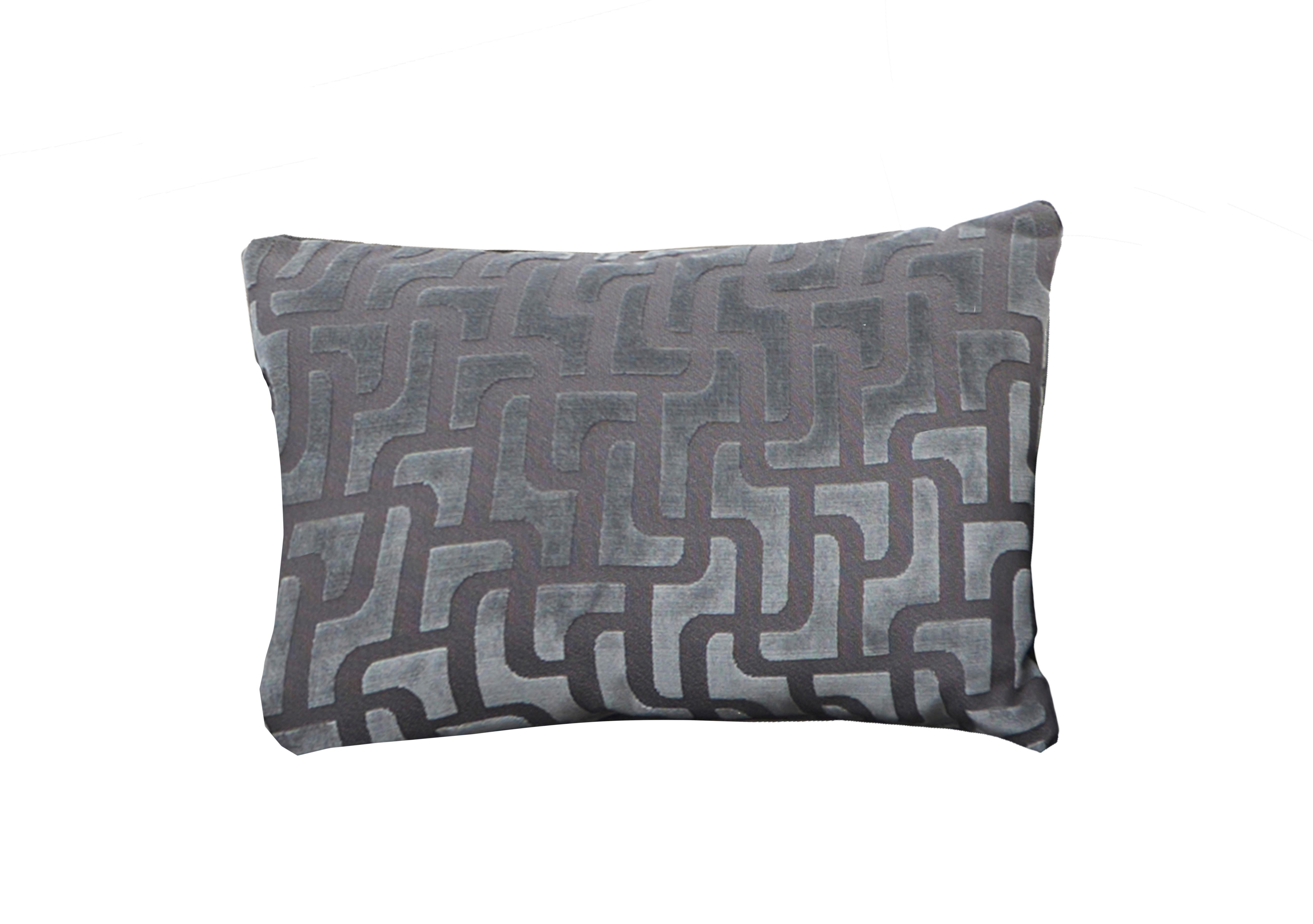 Sumptuous Fabric Bolster Cushion in Comina Charcoal on Furniture Village