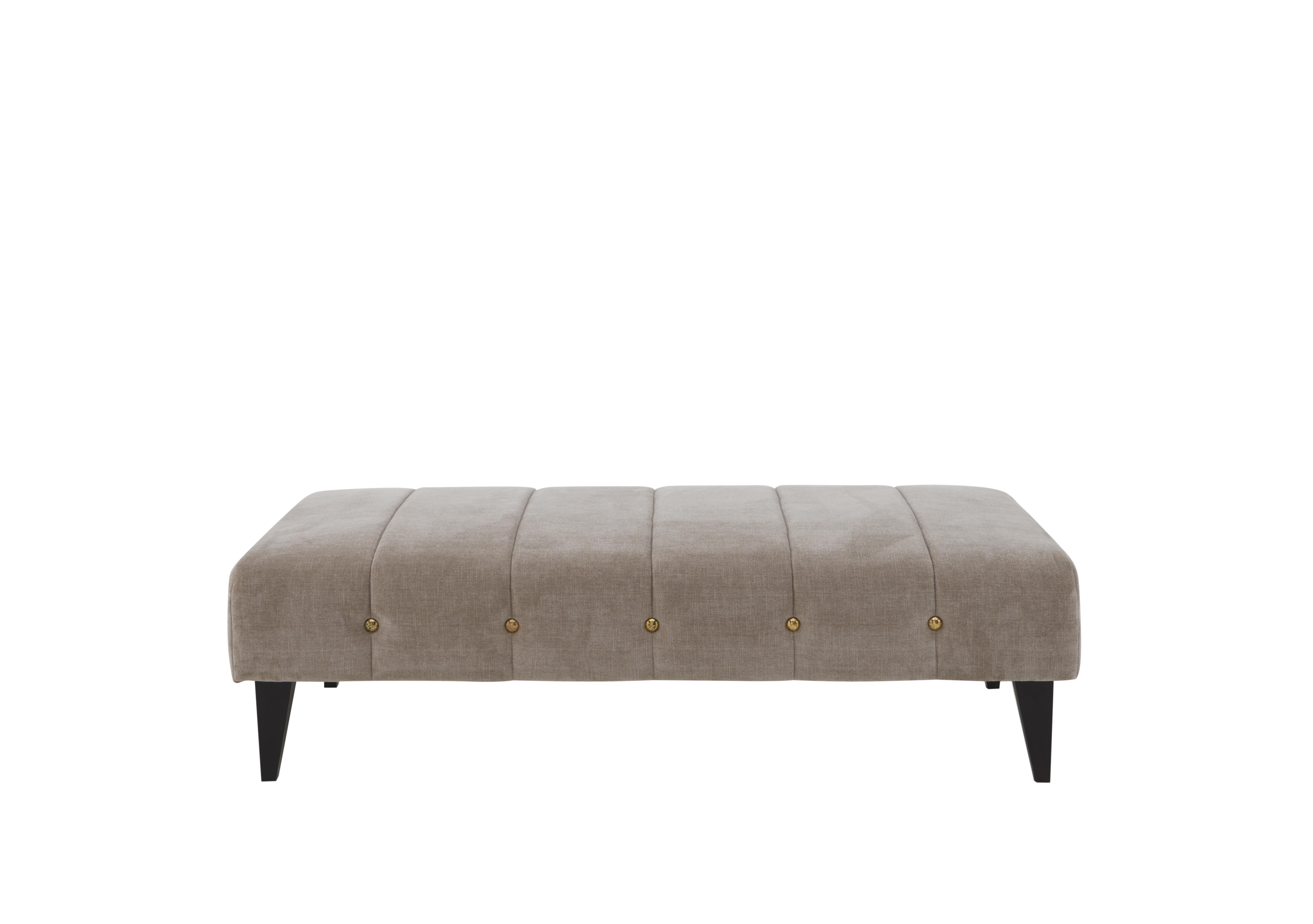 Sumptuous Fabric Bench Footstool in Chamonix Wicker Dk/Gold on Furniture Village