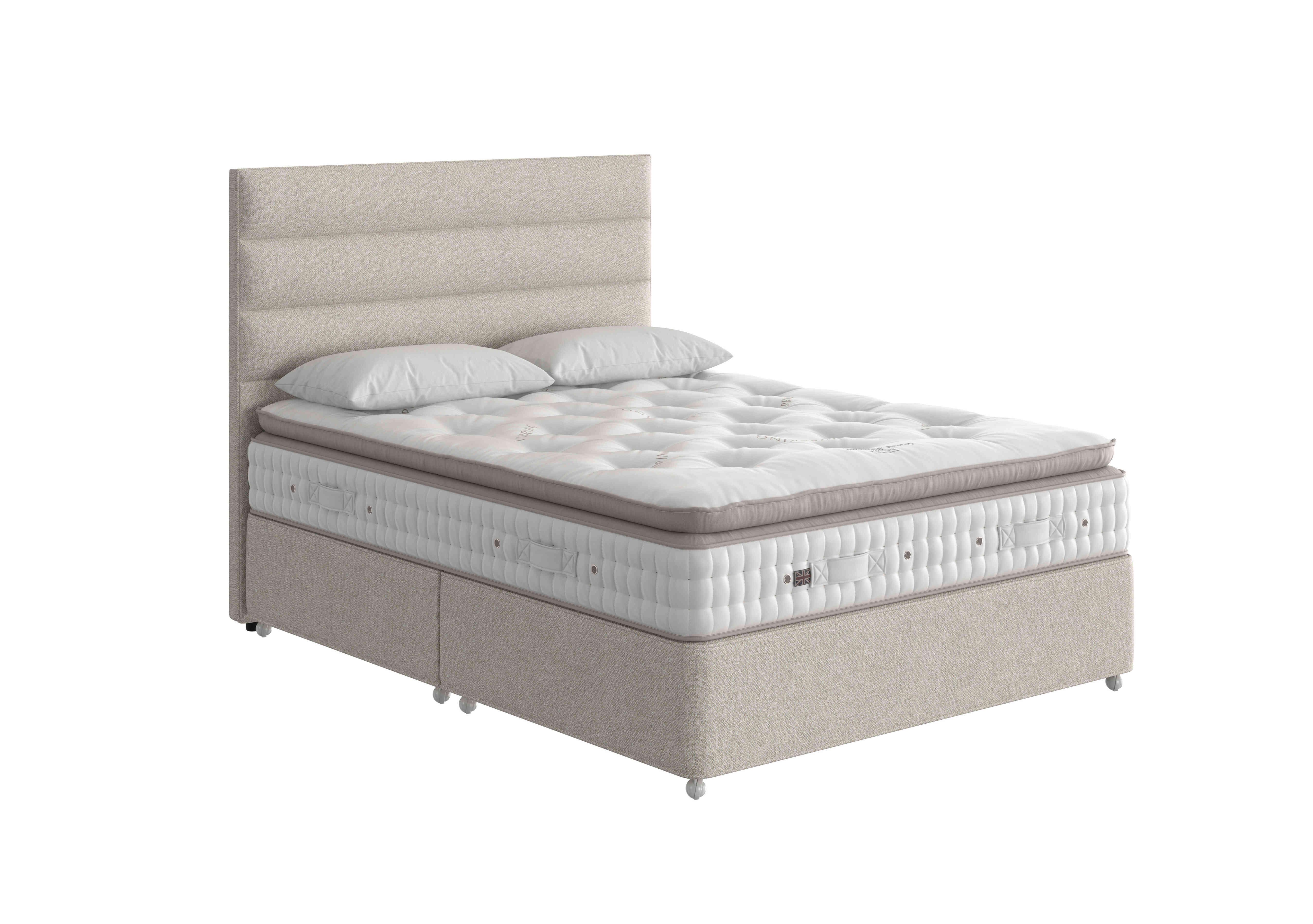 Baroness Pillow Top Divan Set in 2150 Boucle Stone on Furniture Village