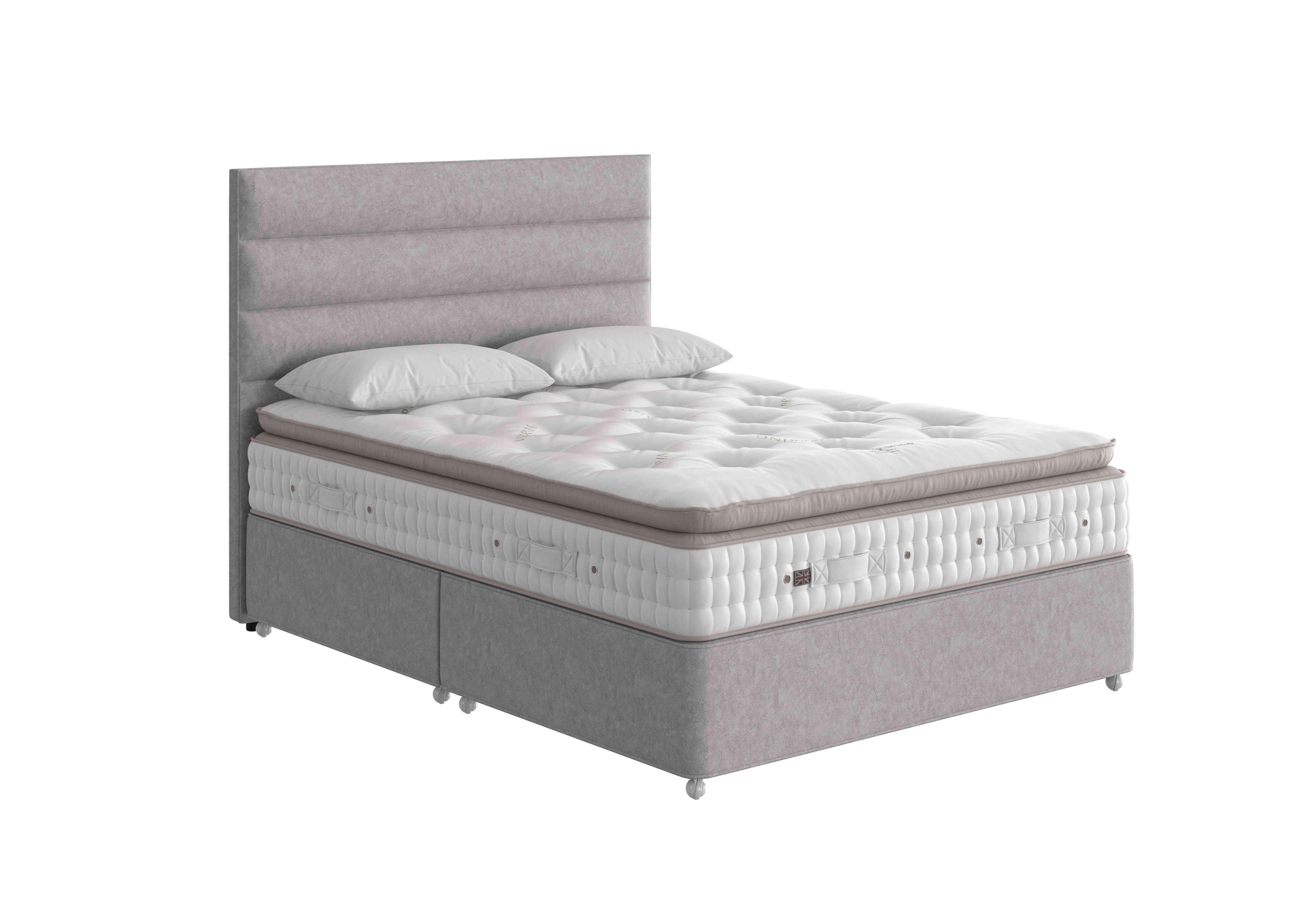 Baroness Pillow Top Divan Set in 2303 Marble Silver on Furniture Village