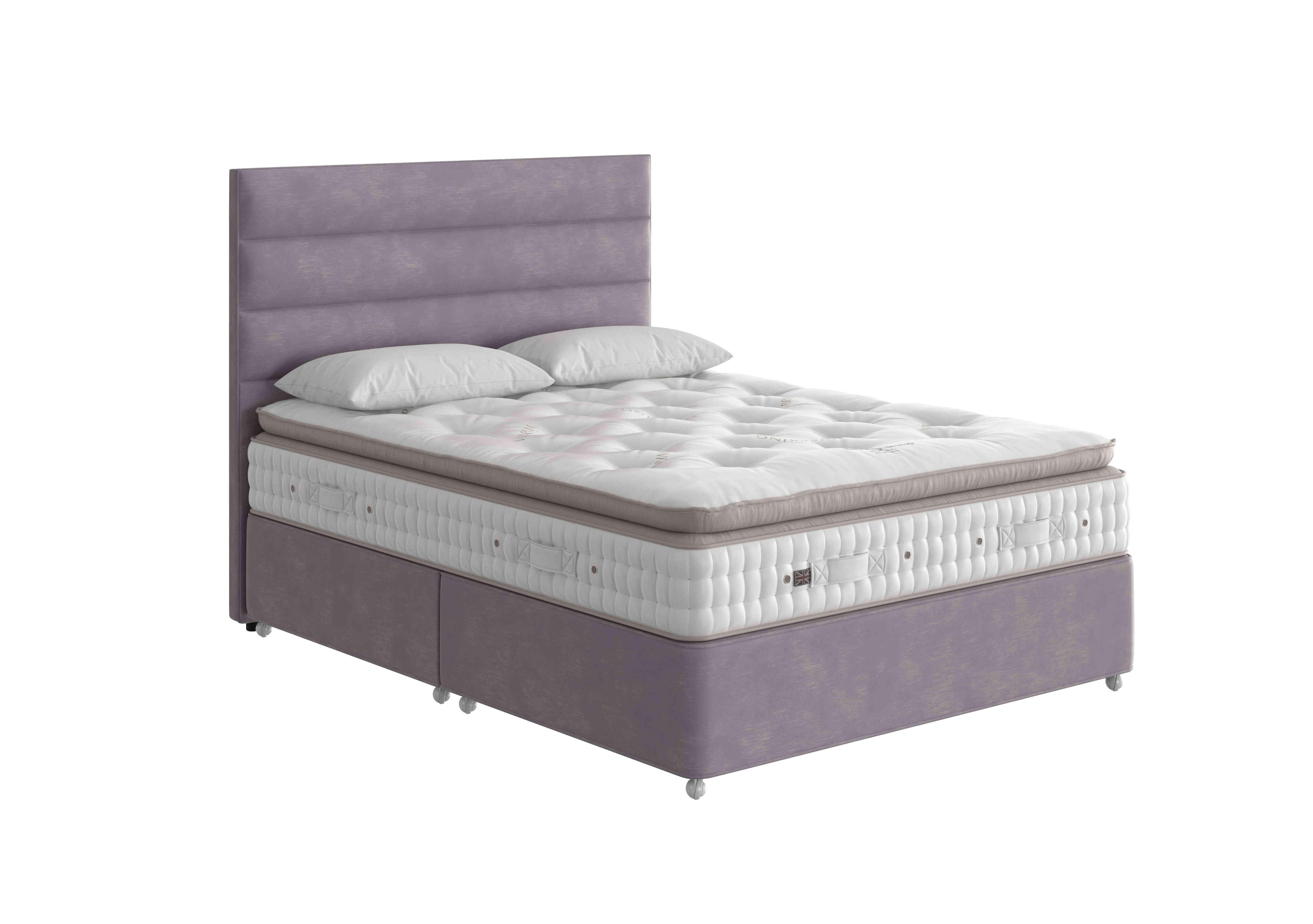 Baroness Pillow Top Divan Set in 4067 Lovely Armour on Furniture Village