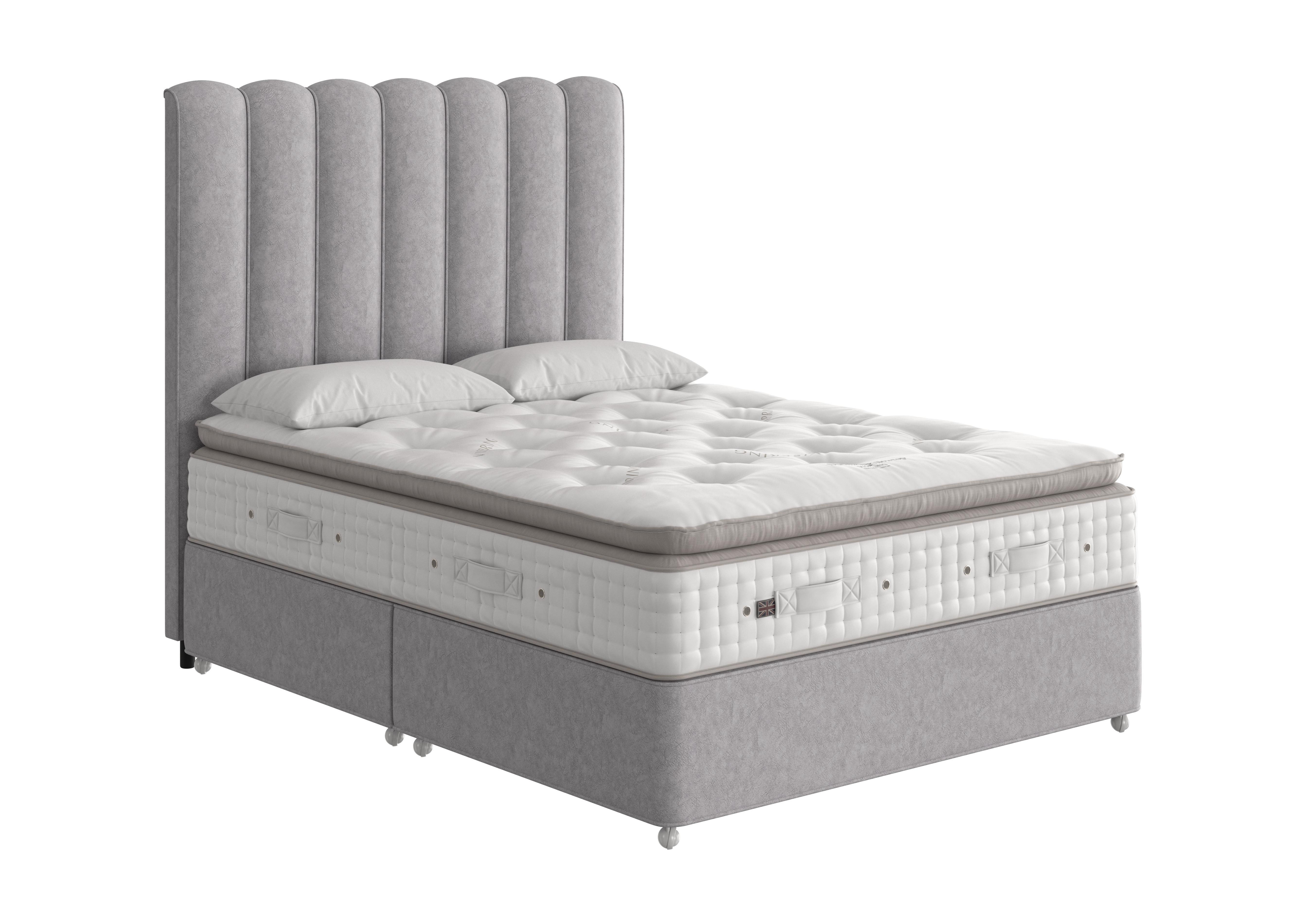 Duchess Pillow Top Divan Set in 2303 Marble Silver on Furniture Village