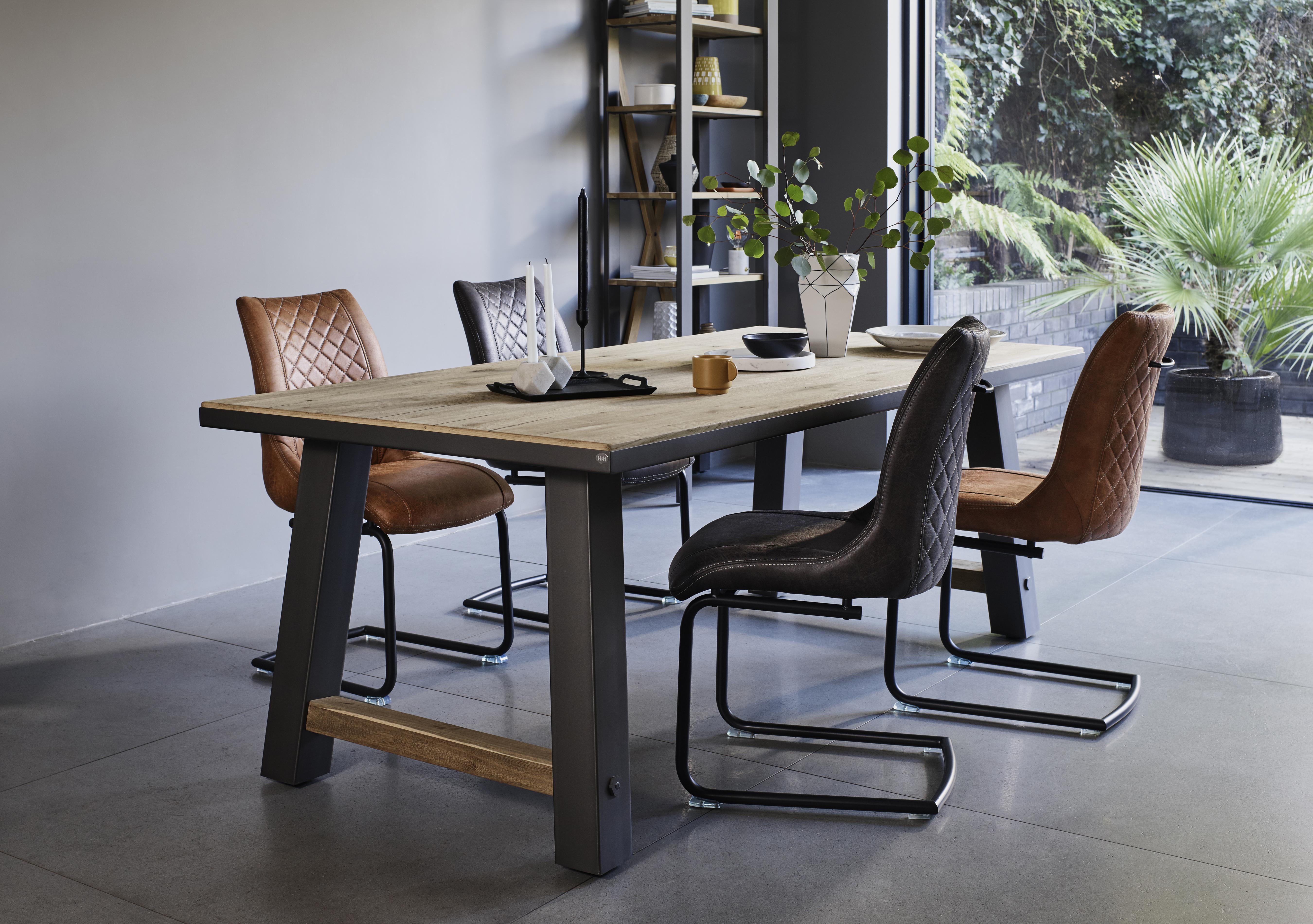 Baltimore Dining Table and 4 Dining Chairs Set in  on Furniture Village