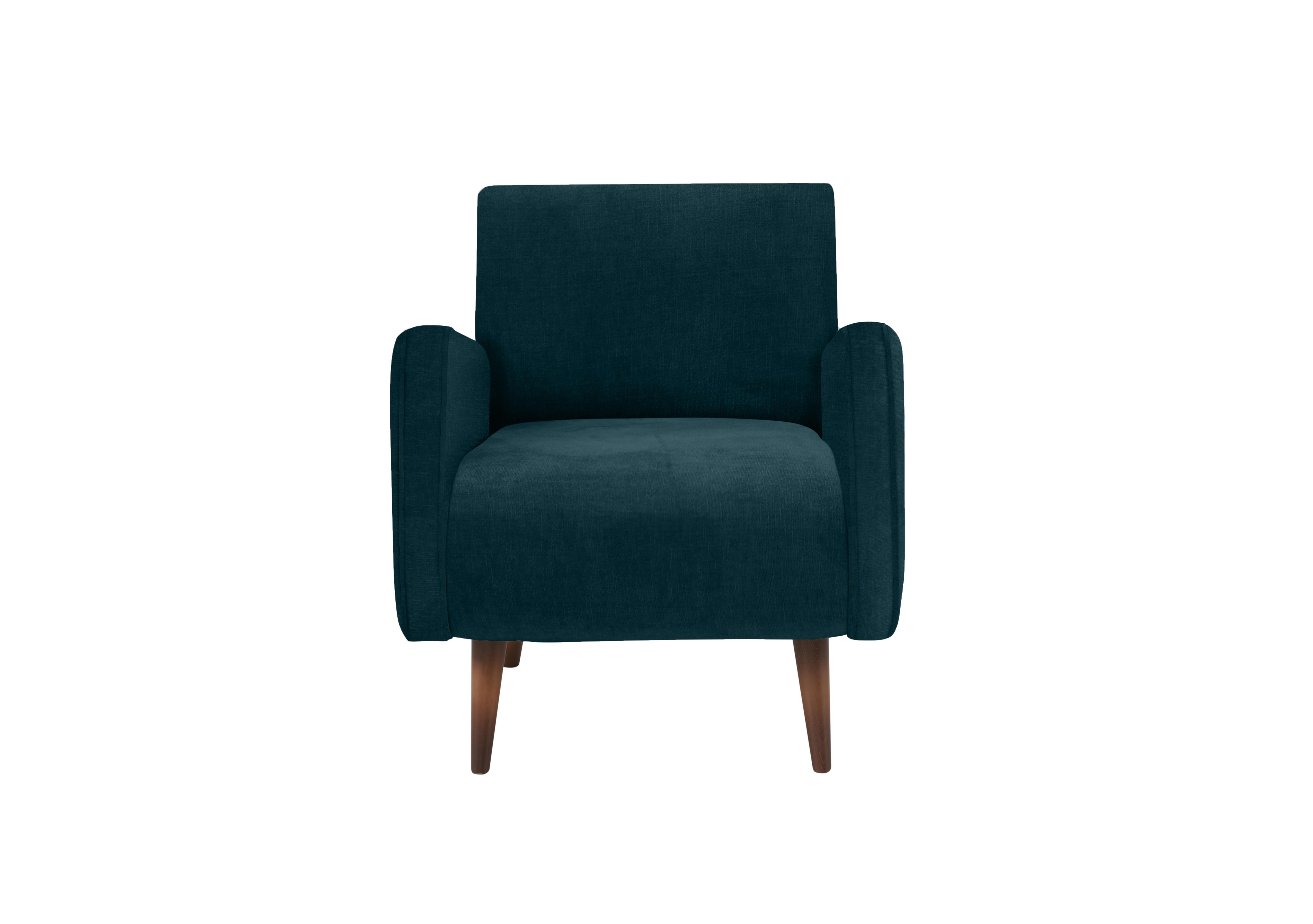 Sumptuous Fabric Accent Chair in Chamonix Teal Dk on Furniture Village
