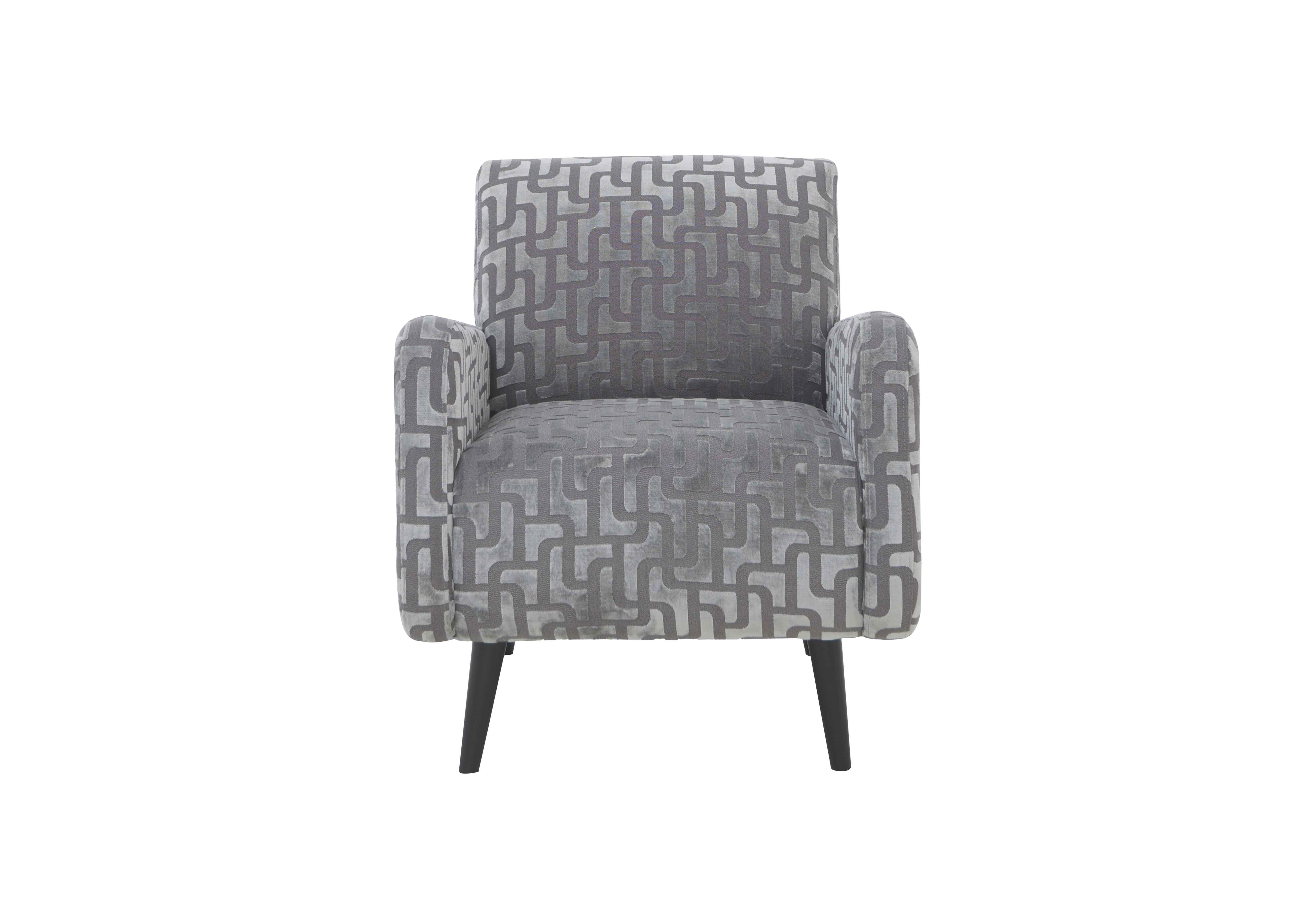 Sumptuous Fabric Accent Chair in Comina Charcoal on Furniture Village