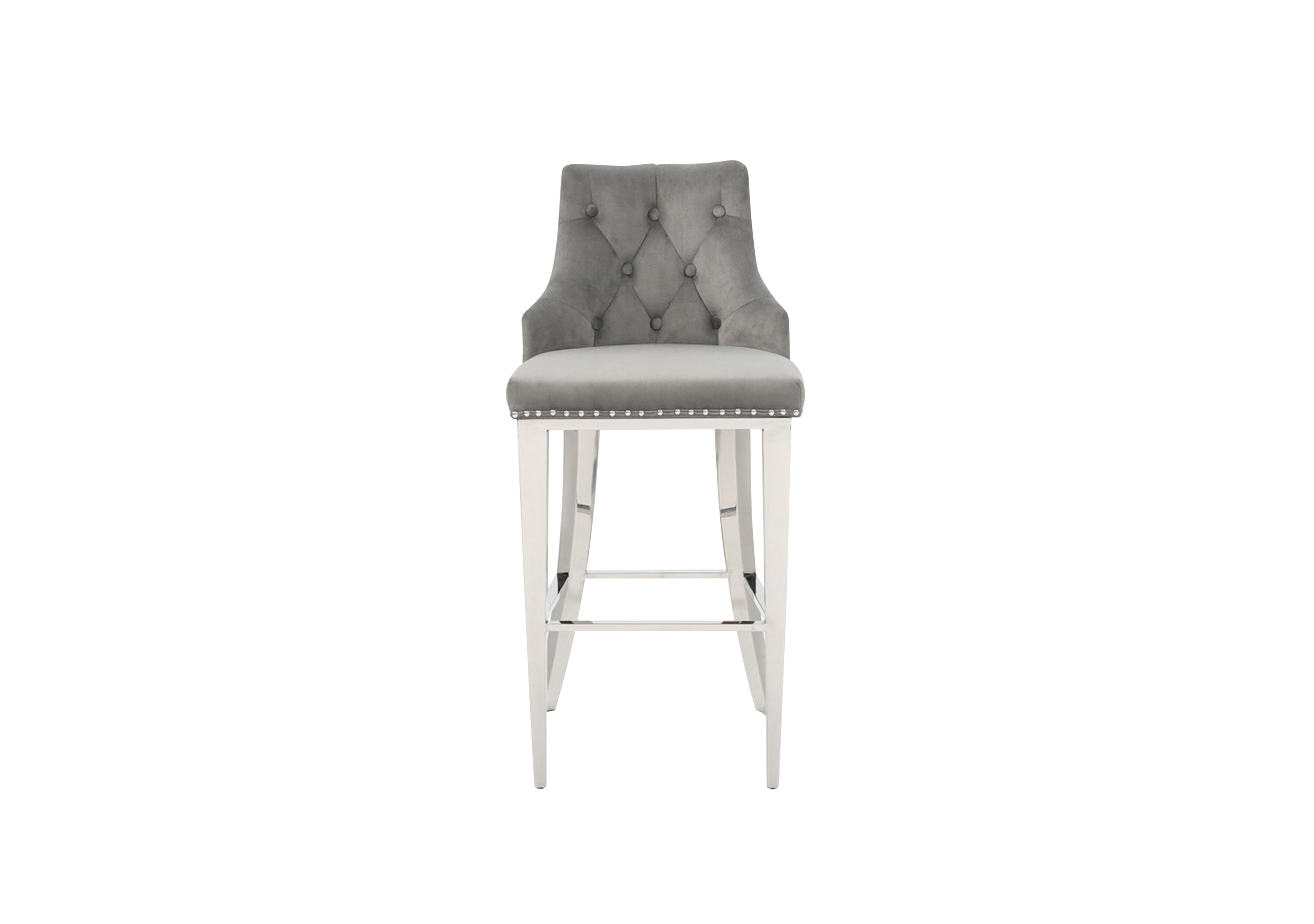 Dolce Bar Stool in Silver on Furniture Village