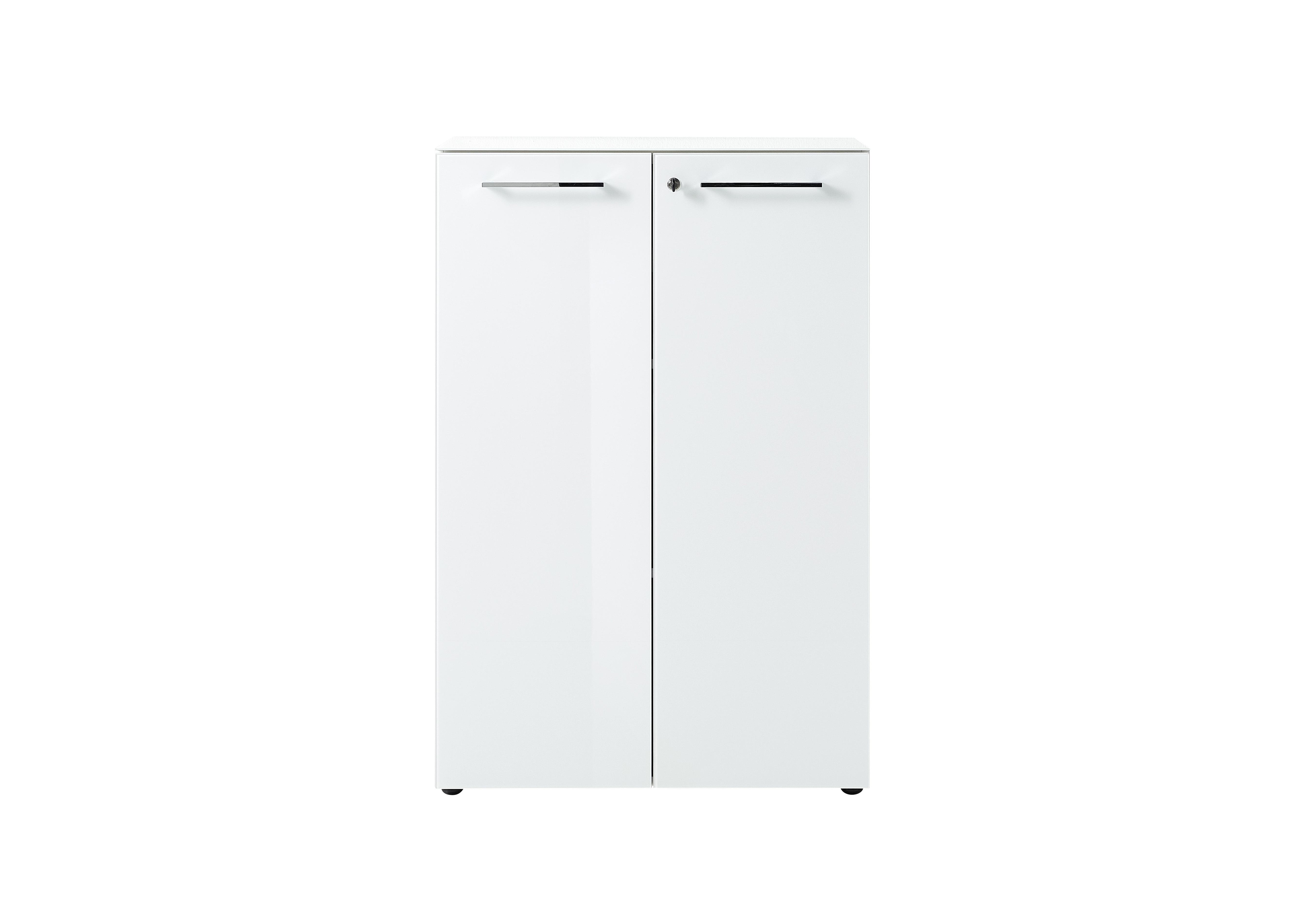 Alexi Filing Cabinet in 84 White Gloss And Glass on Furniture Village