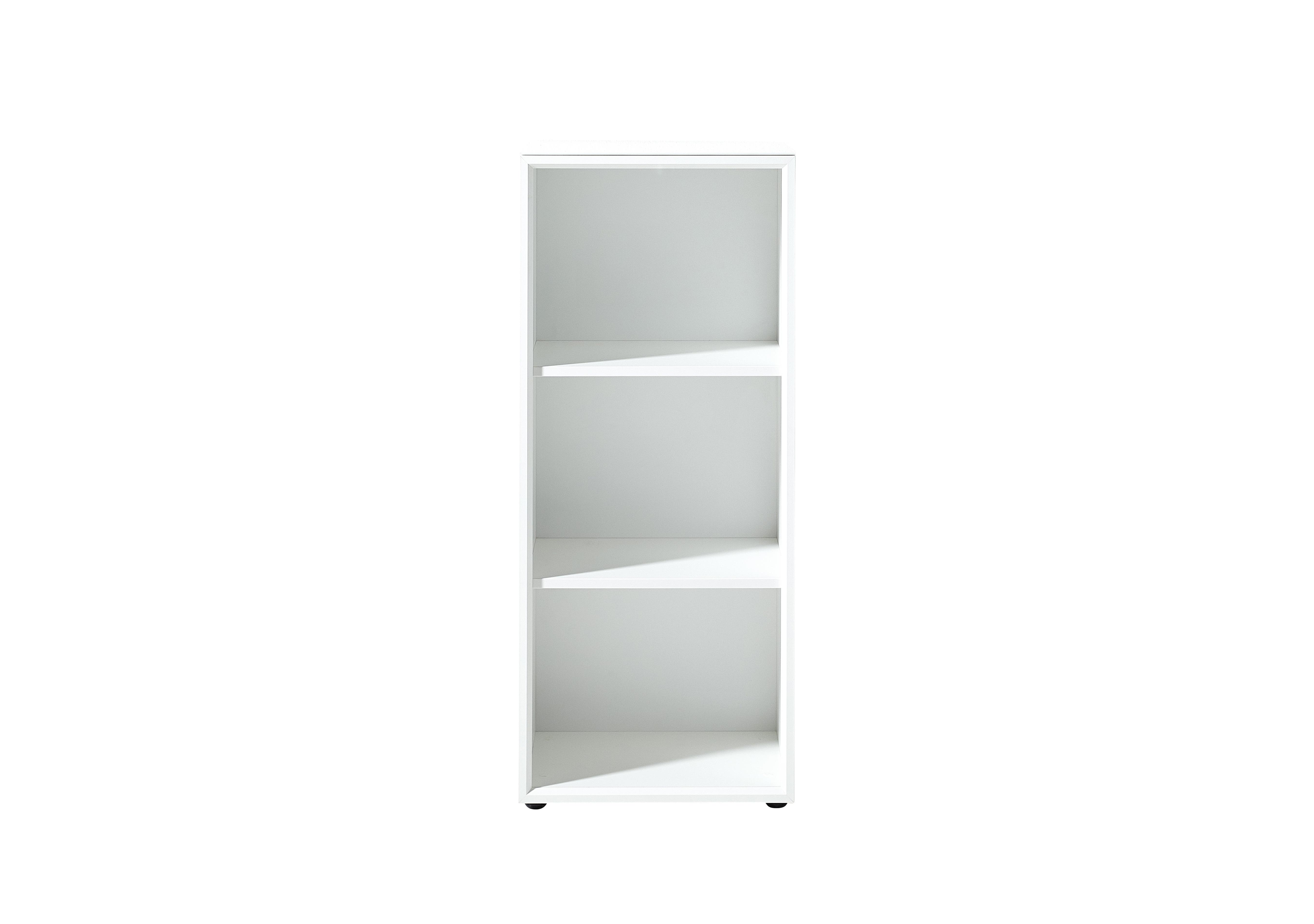 Alexi Filing Shelf in 84 White Gloss And Glass on Furniture Village